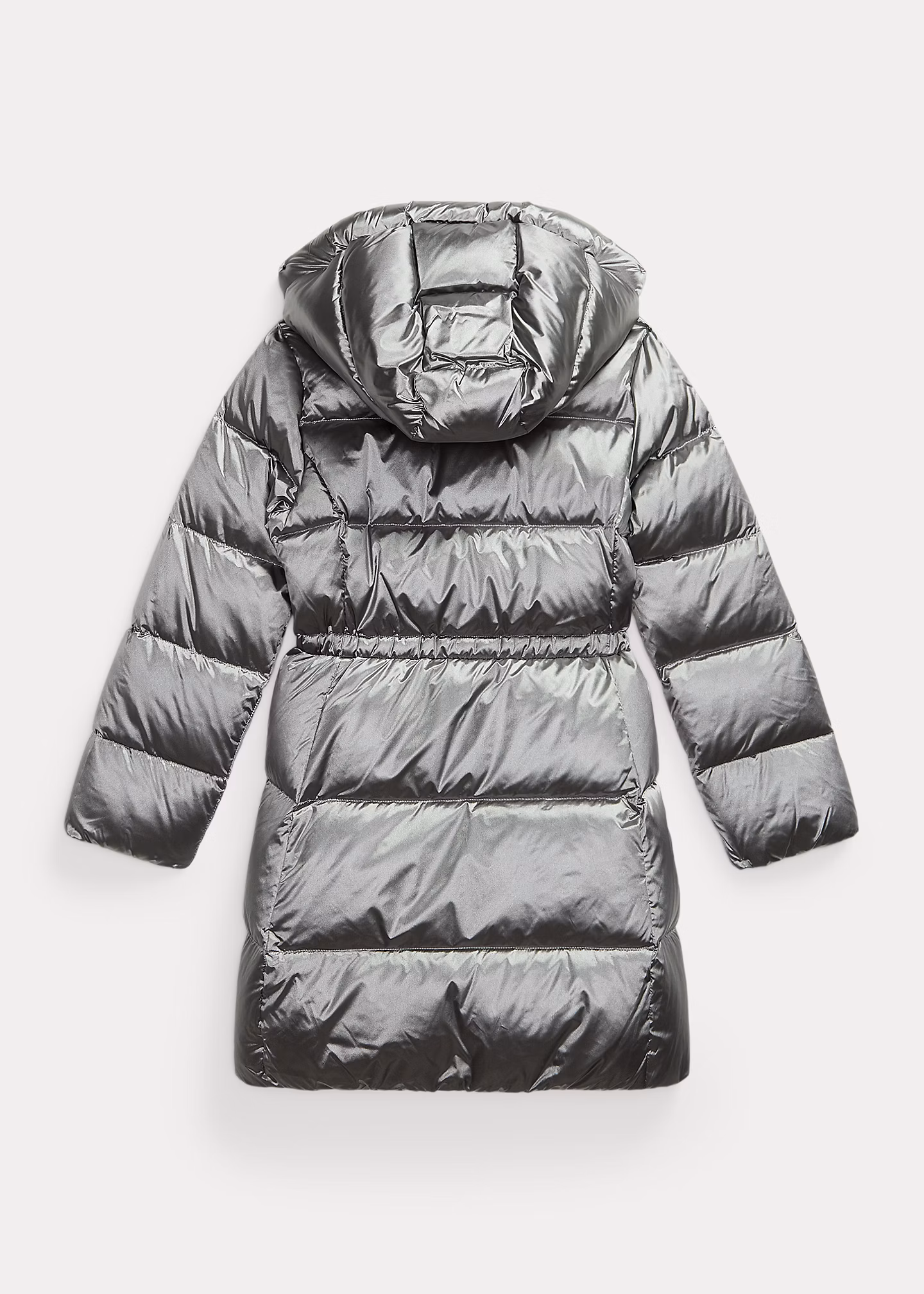 Lange Metallic-Daunenjacke mit Kapuze - RALPH LAUREN OUTLET