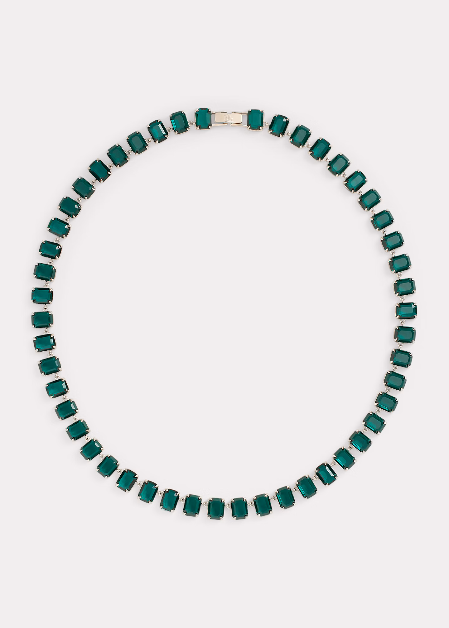 Rhodinierte Tenniskette mit Steinen - RALPH LAUREN OUTLET