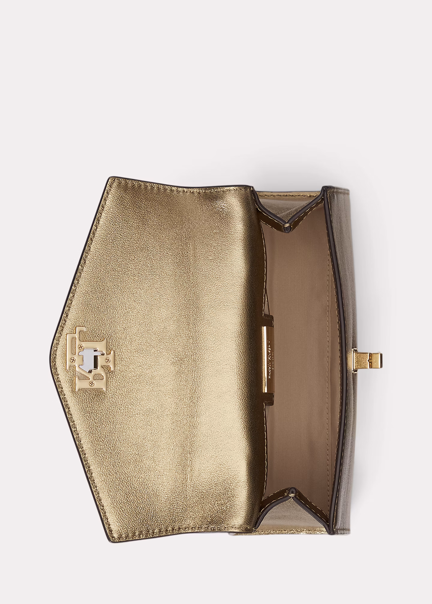 Umhängetasche Farrah aus Metallic-Leder - RALPH LAUREN OUTLET