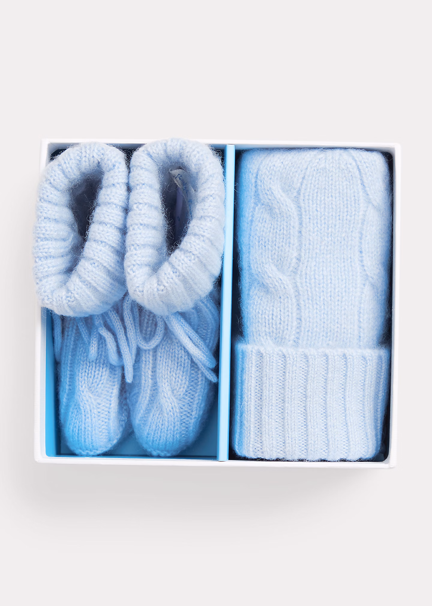 Kaschmirmütze und Babyschuhe im Set - RALPH LAUREN OUTLET