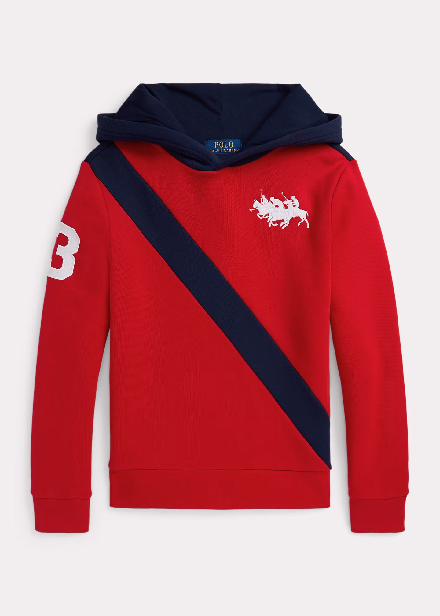 Fleece-Kapuzenshirt mit Dreifach-Pony - RALPH LAUREN OUTLET