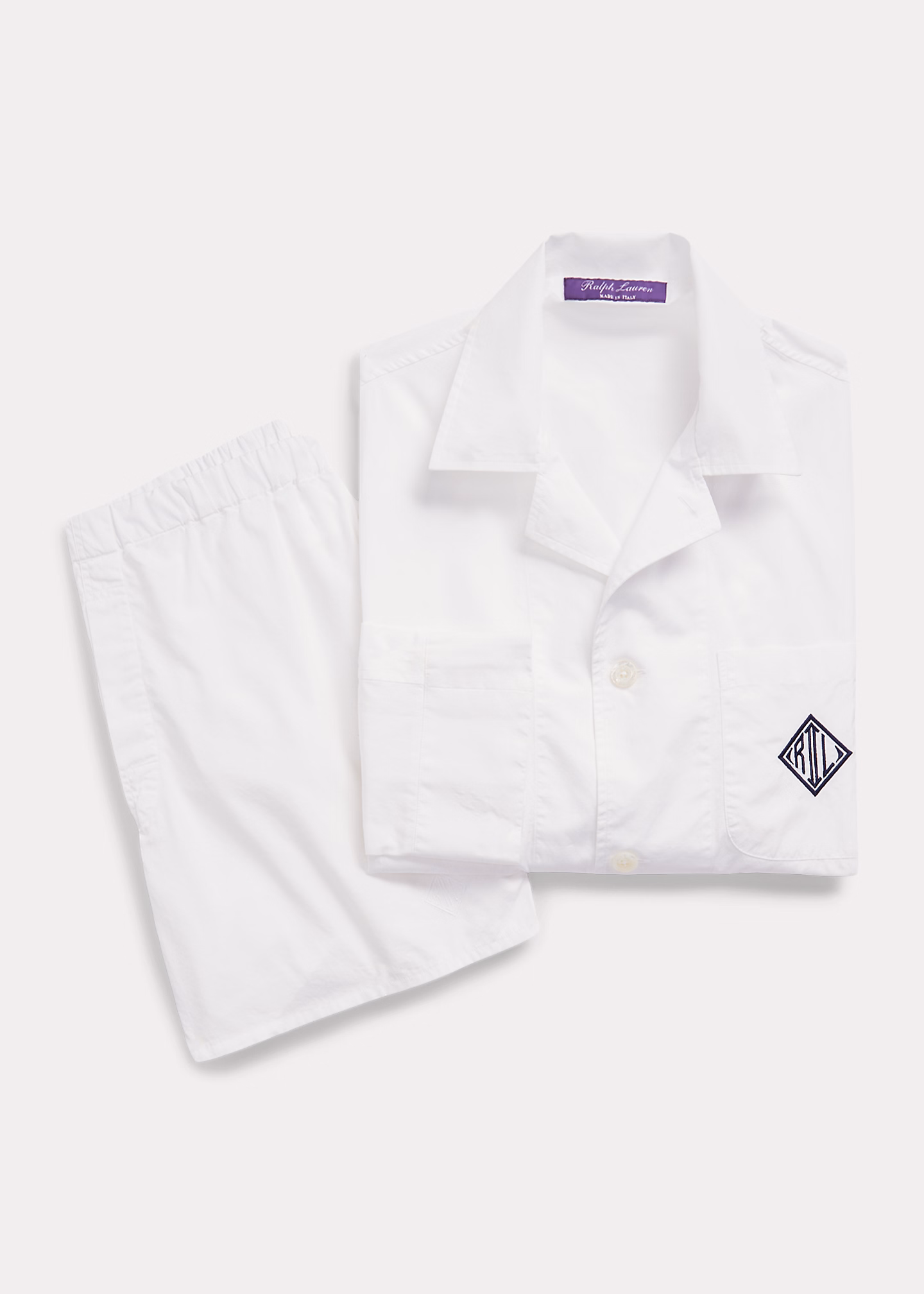 Baumwollpyjama mit Monogramm - RALPH LAUREN OUTLET