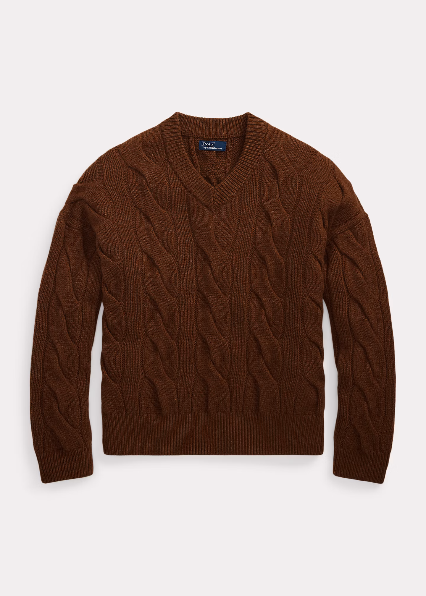 Woll-Kaschmir-Pullover mit Zopfmuster - RALPH LAUREN OUTLET