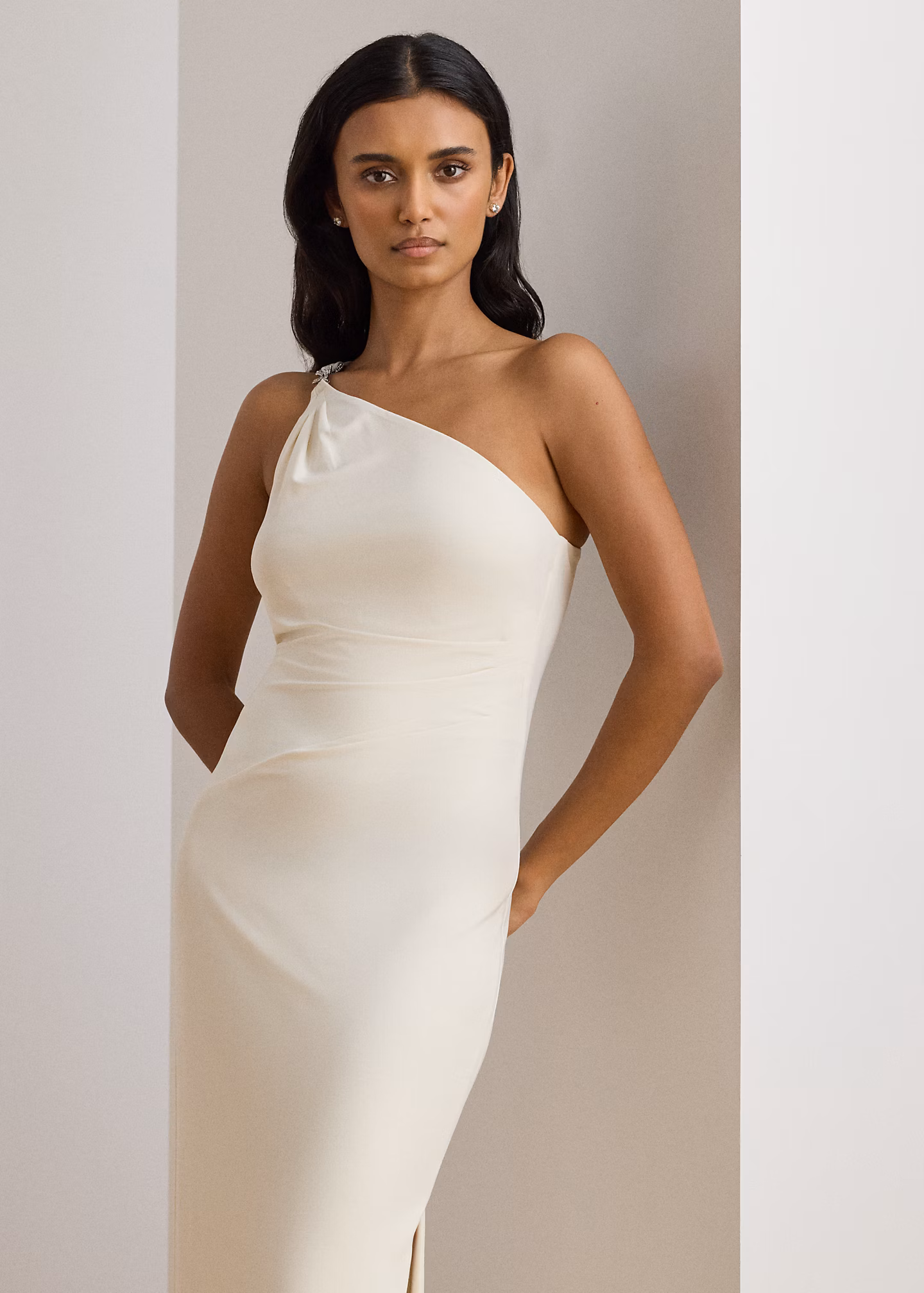 Einschultriges Kleid aus Jersey - RALPH LAUREN OUTLET