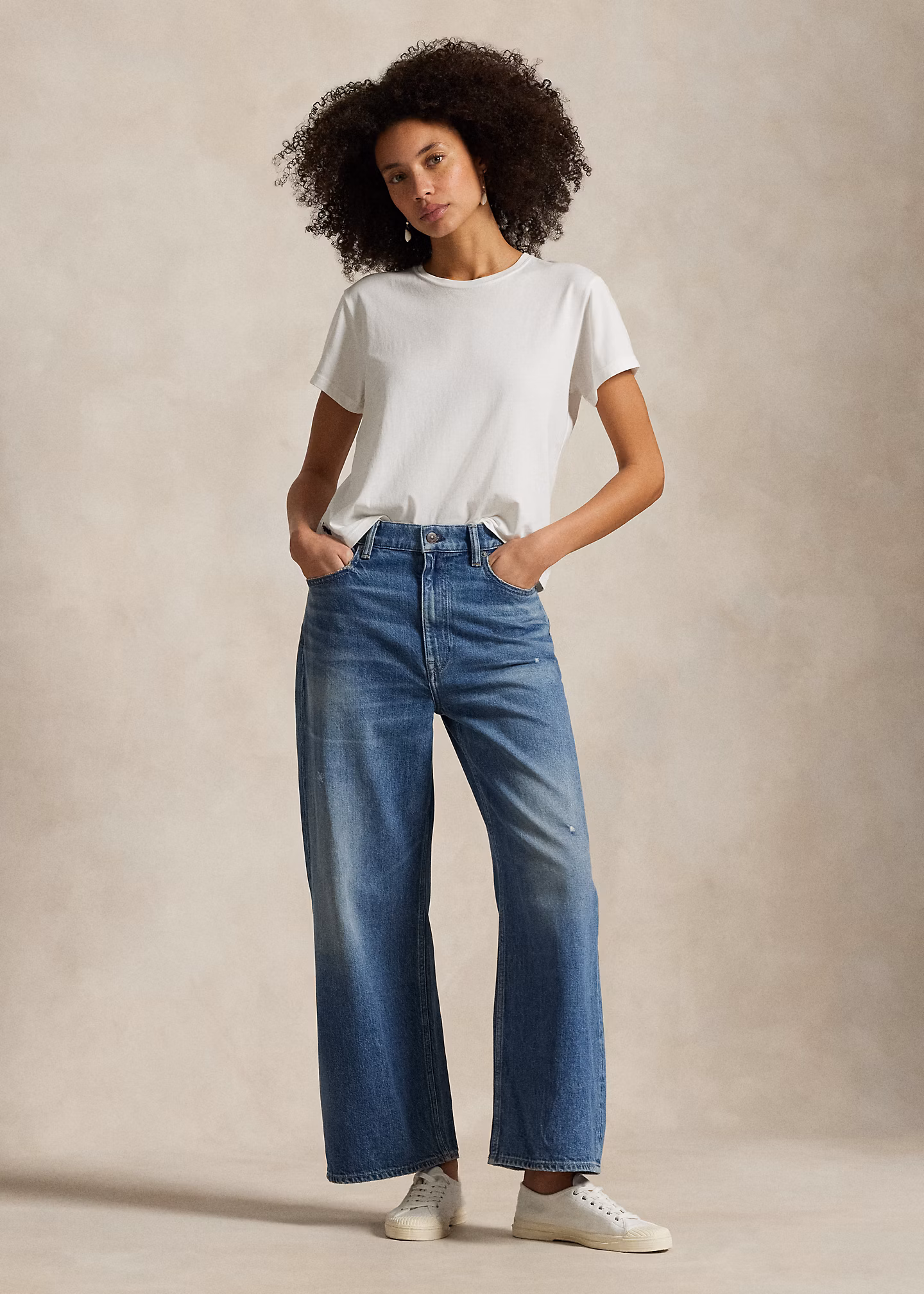 Jeans in 3/4-Länge mit hoher Leibhöhe - RALPH LAUREN OUTLET