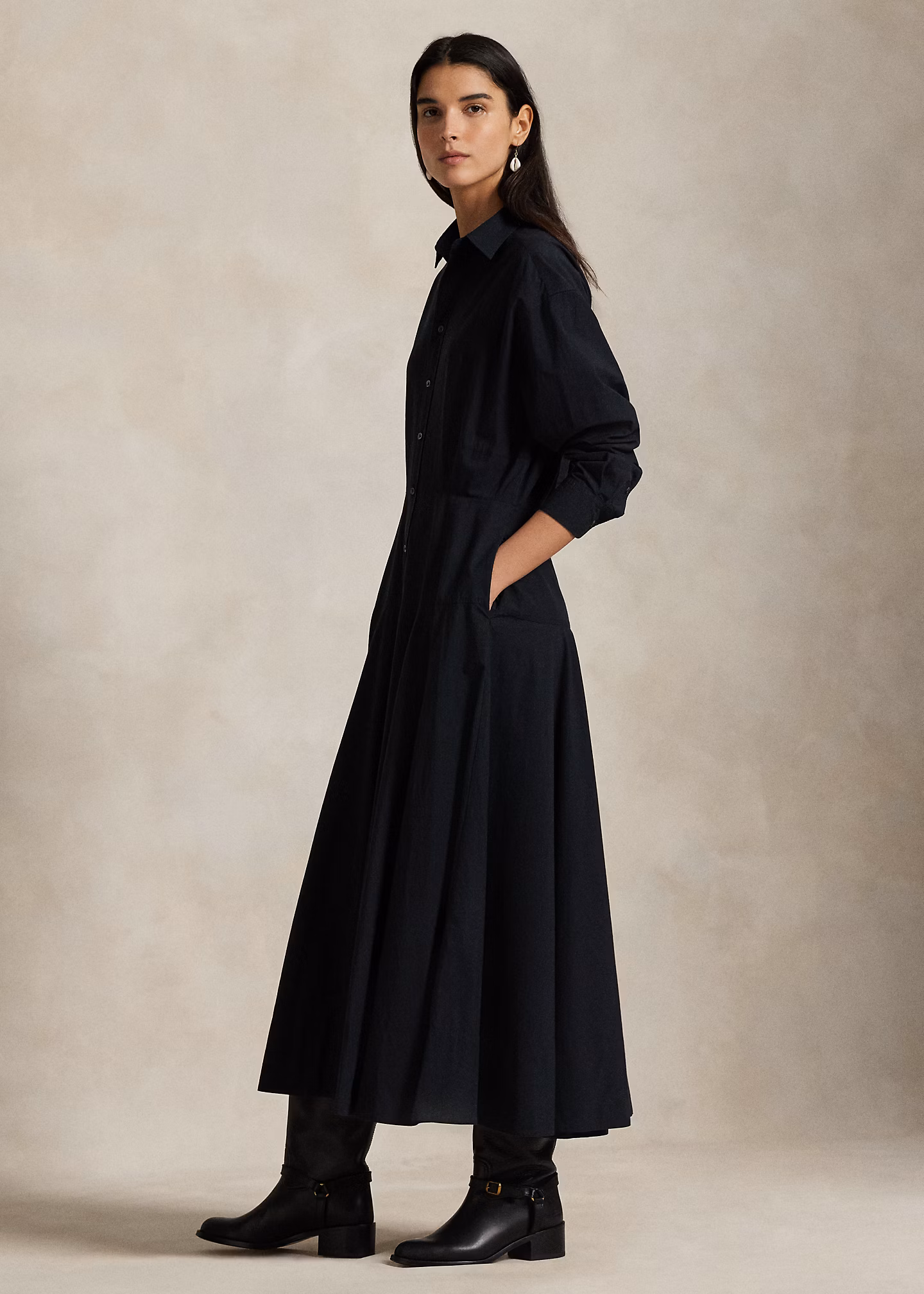 Hemdkleid aus Segeltuch im Bahnen-Design - RALPH LAUREN OUTLET