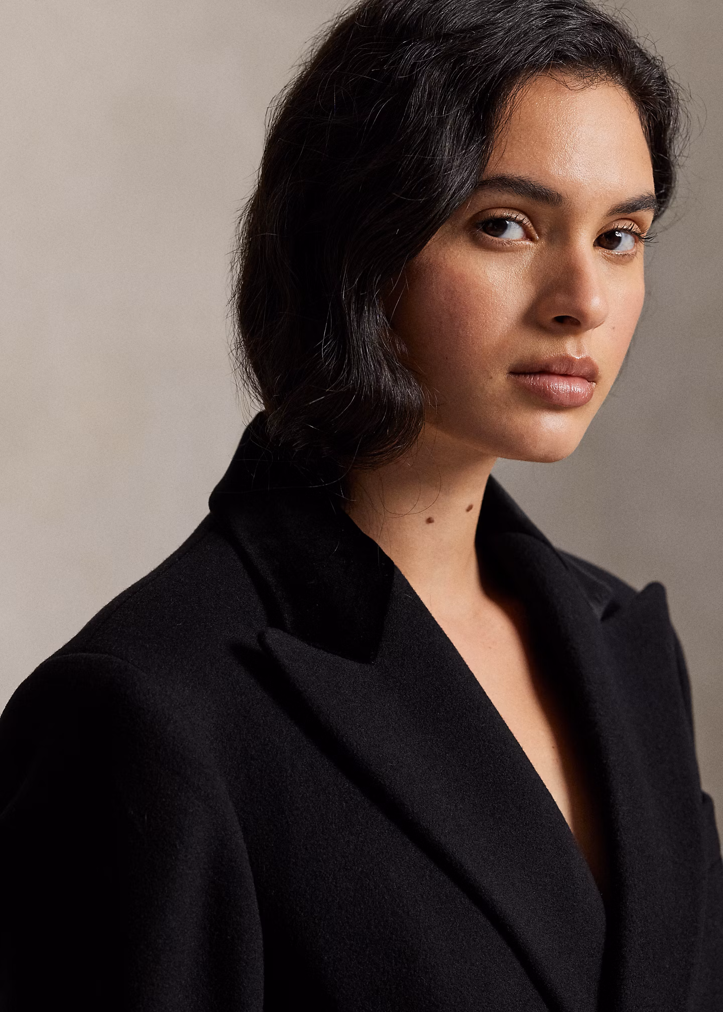 Double-Breasted Wool Melton Coat - RALPH LAUREN OUTLET