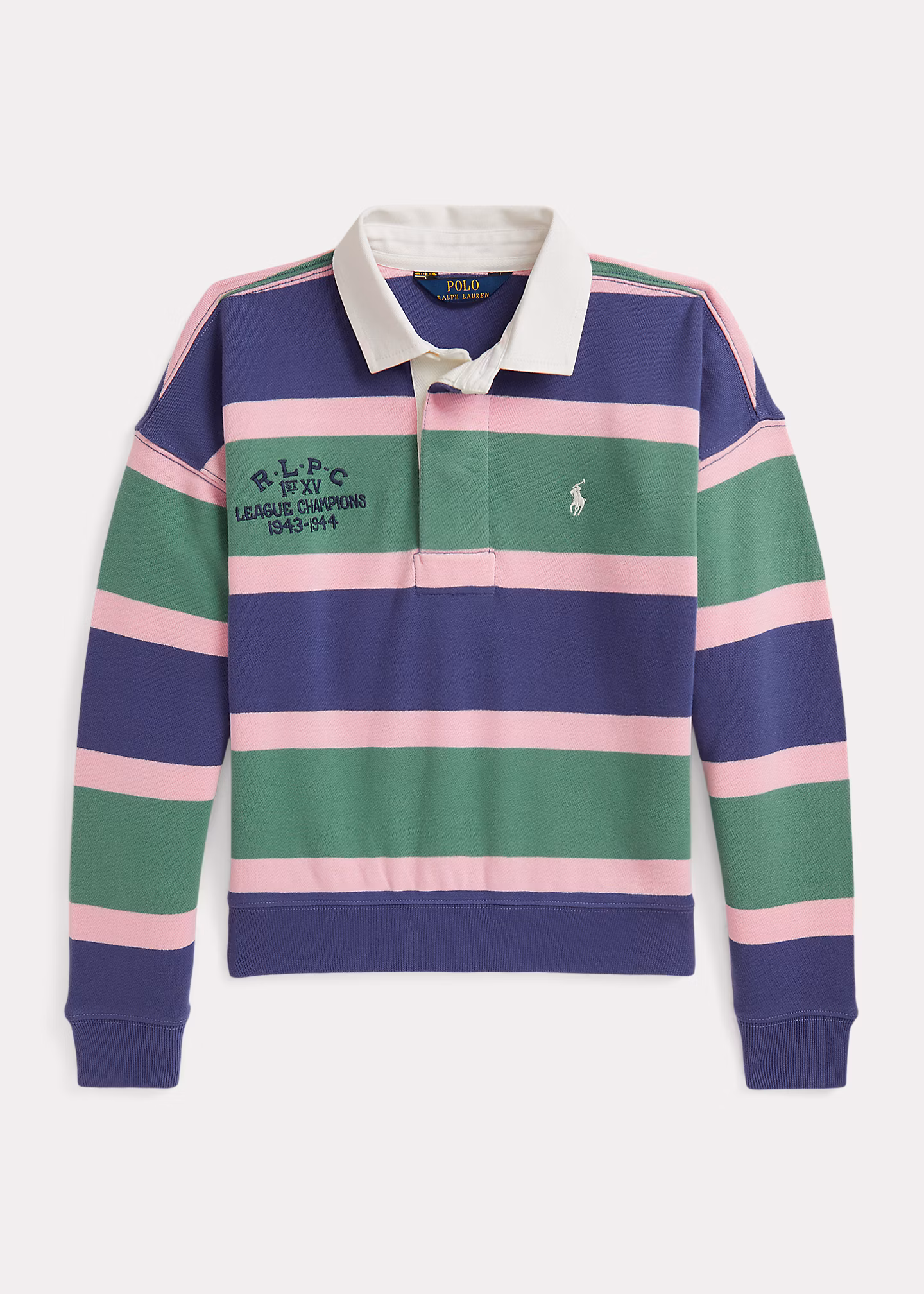 Gestreiftes Rugby-Sweatshirt aus Frottee - RALPH LAUREN OUTLET