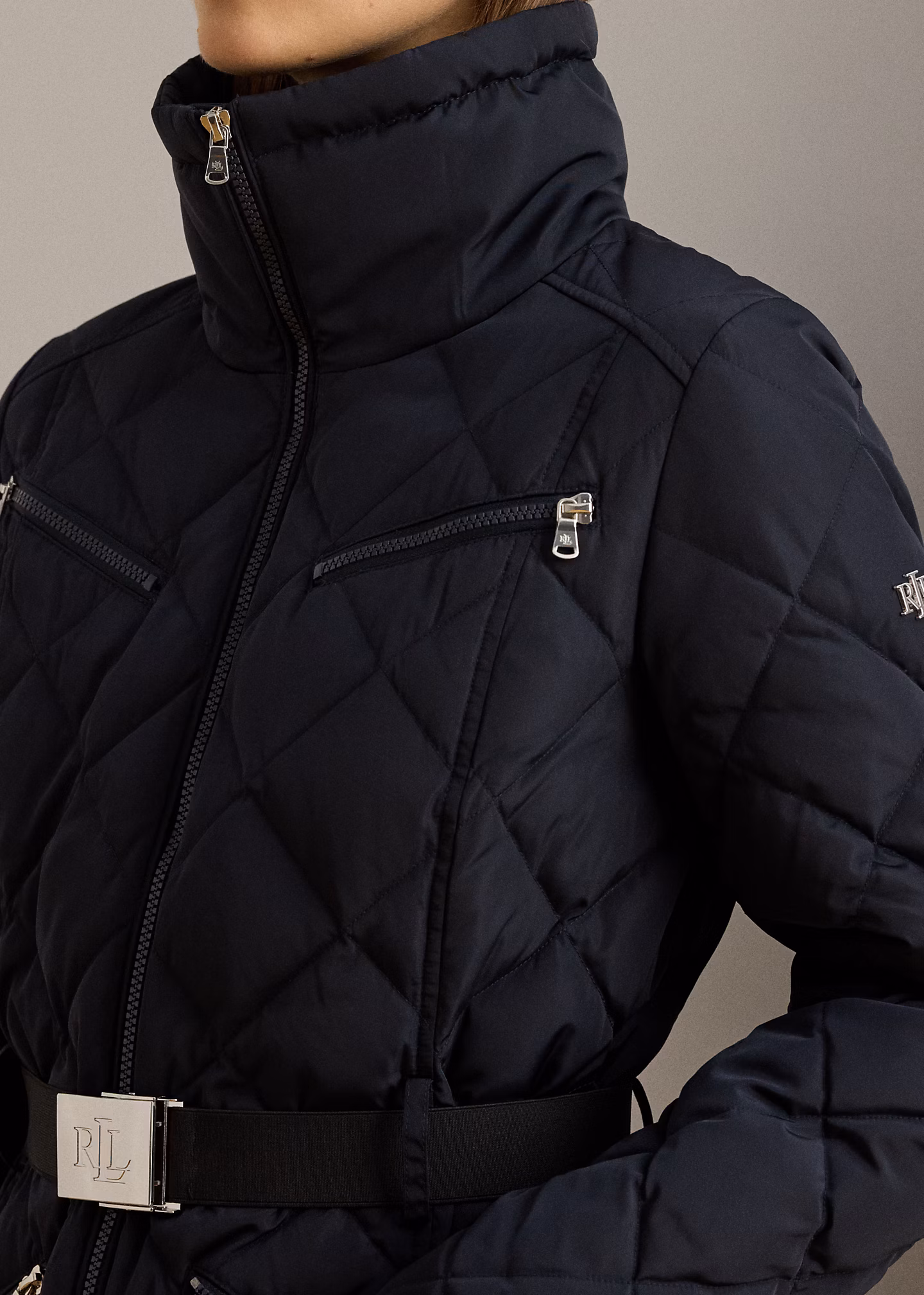 Daunen-Steppmantel mit Kunstpelzbesatz - RALPH LAUREN OUTLET