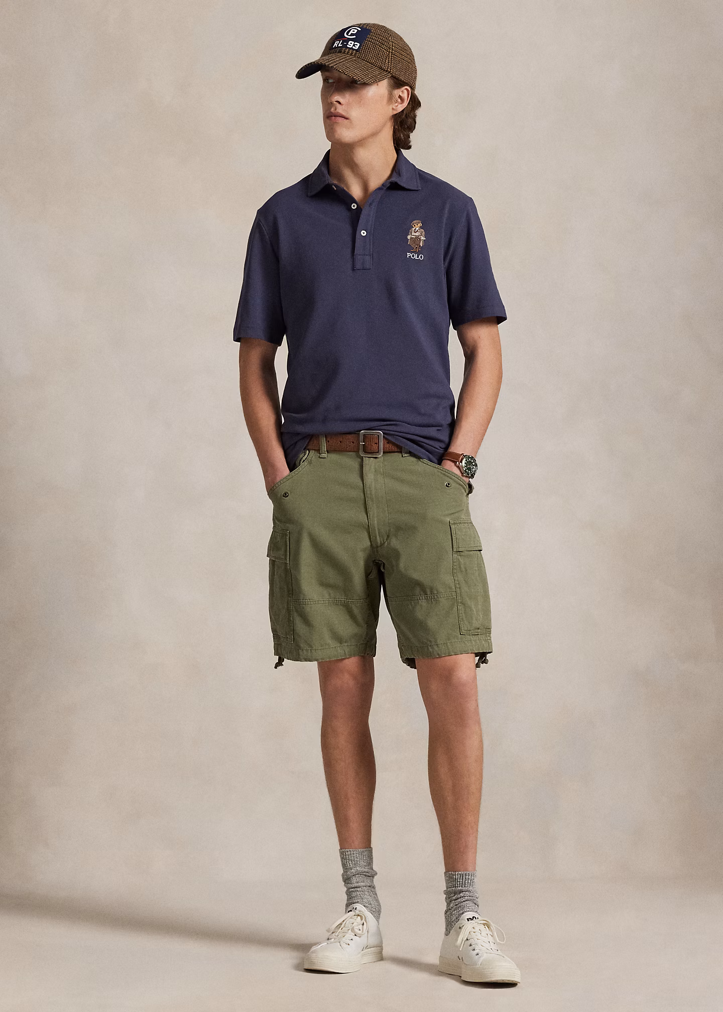 Custom-Slim-Fit Poloshirt mit Polo Bear - RALPH LAUREN OUTLET
