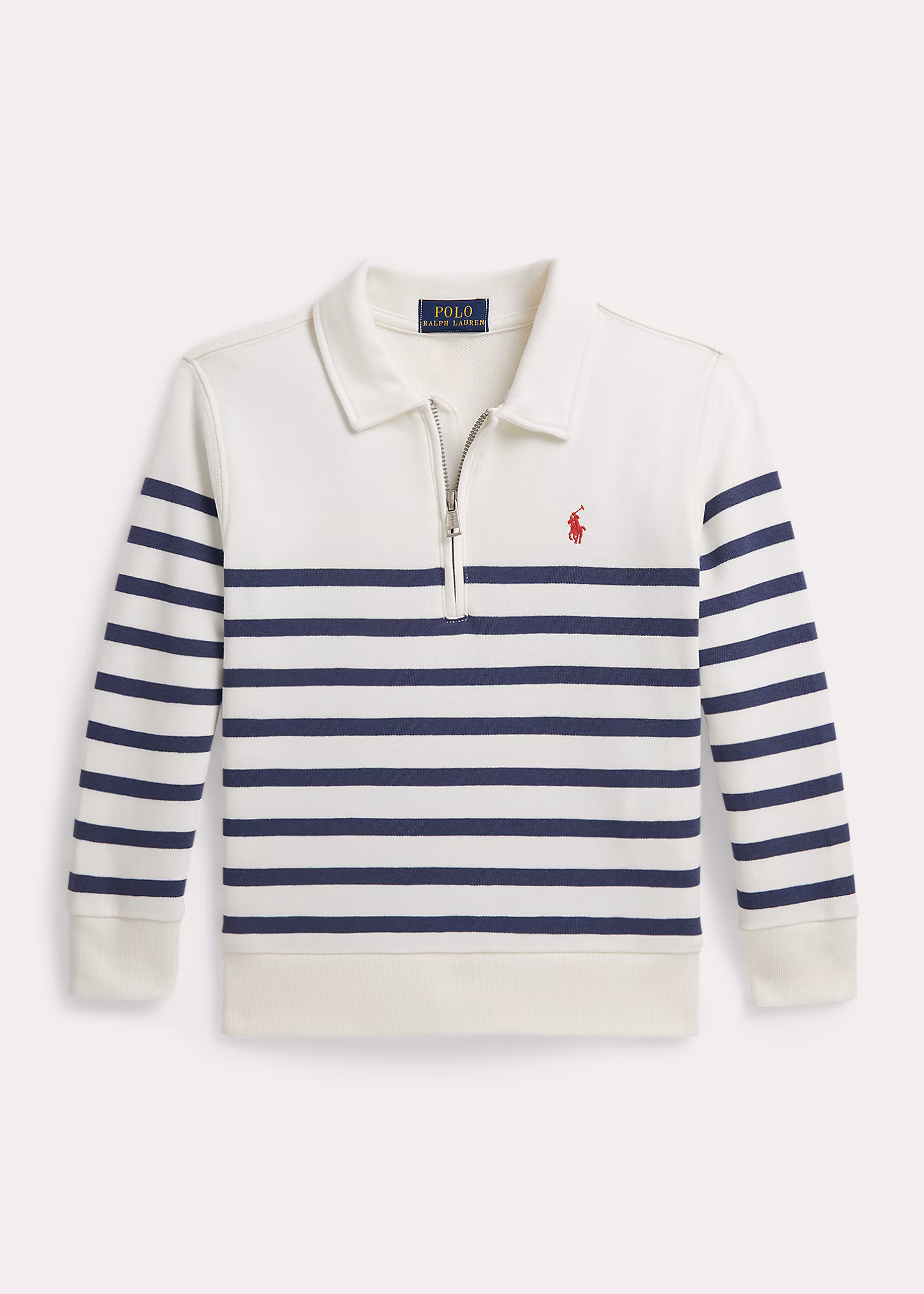 Gestreiftes Sweatshirt aus French-Terry - RALPH LAUREN OUTLET
