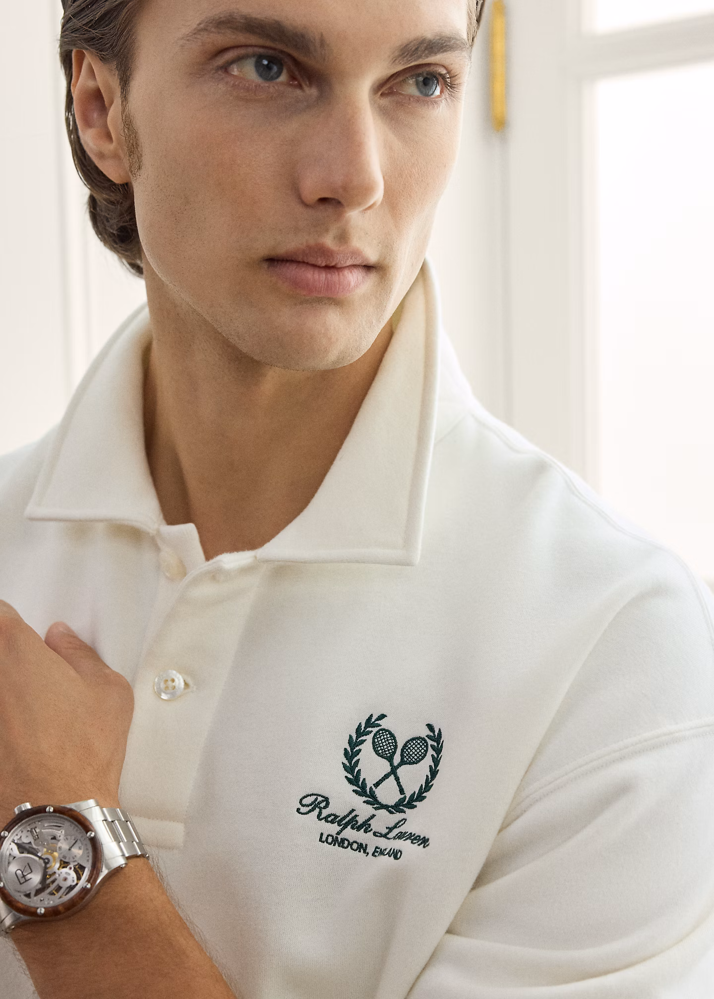 Baumwoll-Kaschmir-Sweatshirt mit Wappen - RALPH LAUREN OUTLET