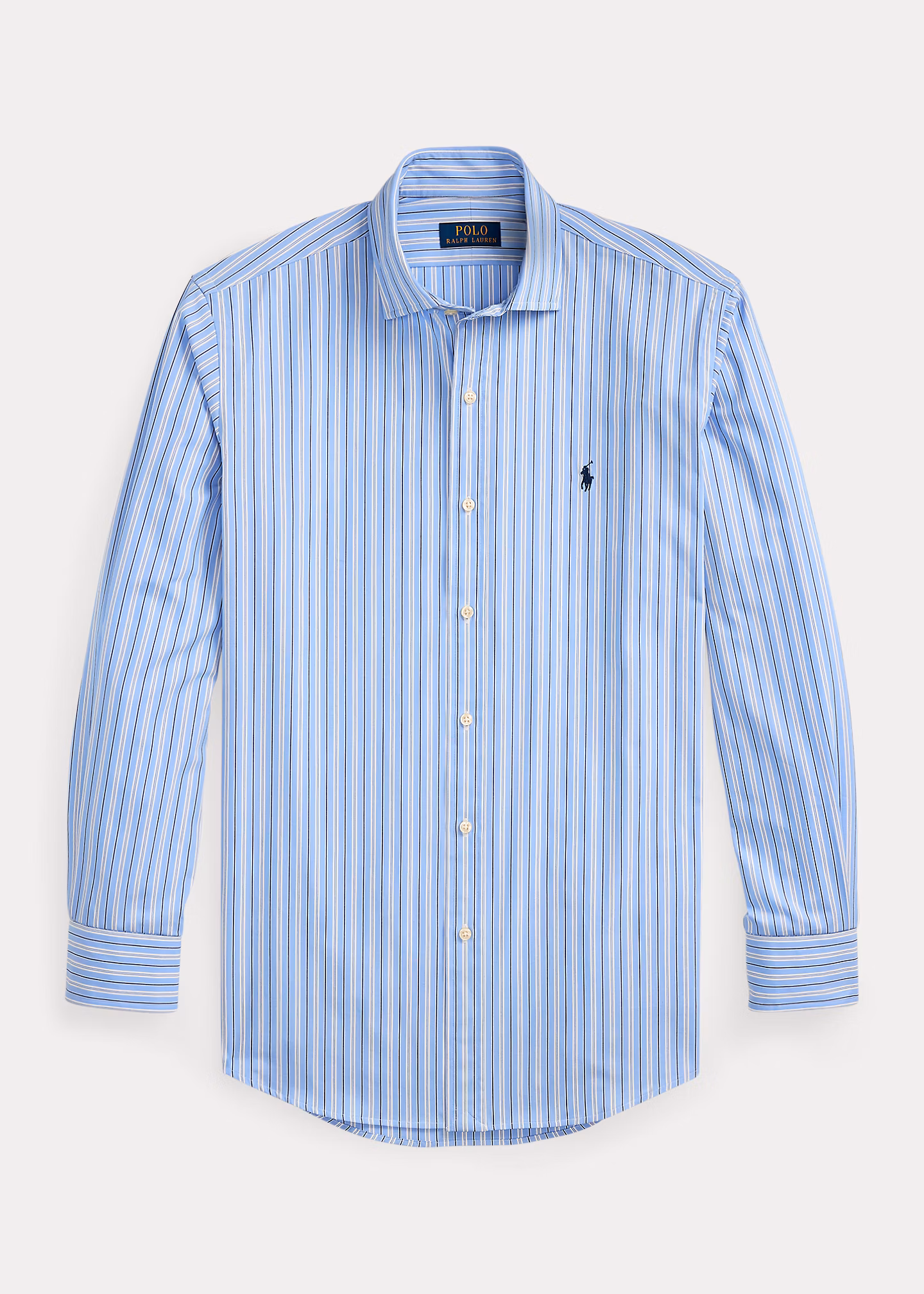 Gestreiftes Custom-Fit Hemd aus Popeline - RALPH LAUREN OUTLET