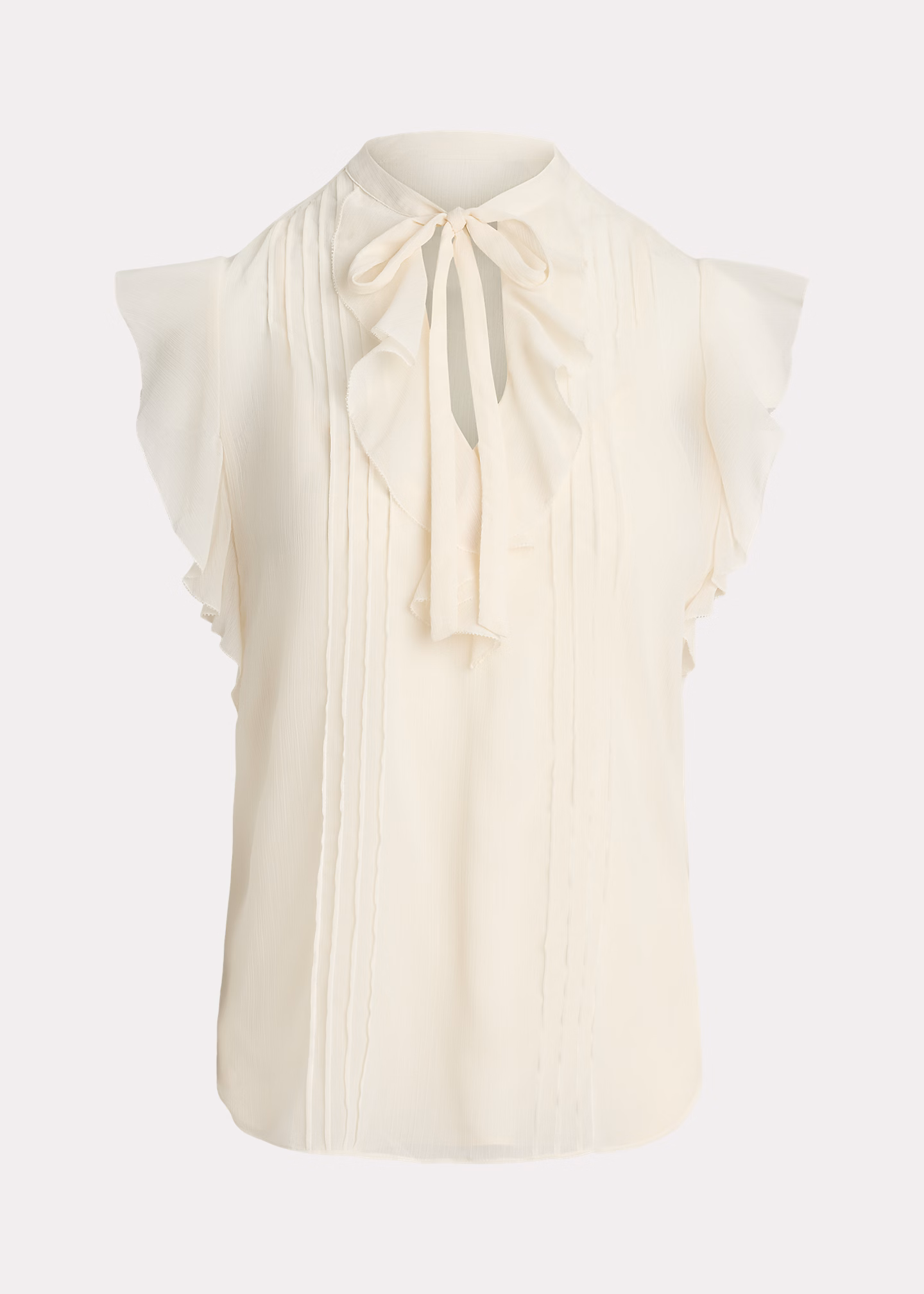 Bluse mit Biesen und Bindedetail - RALPH LAUREN OUTLET