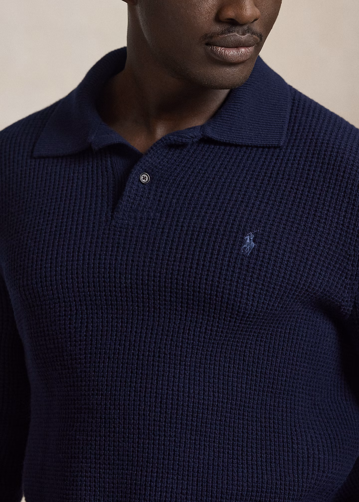 Strukturierter Pullover mit Polokragen - RALPH LAUREN OUTLET