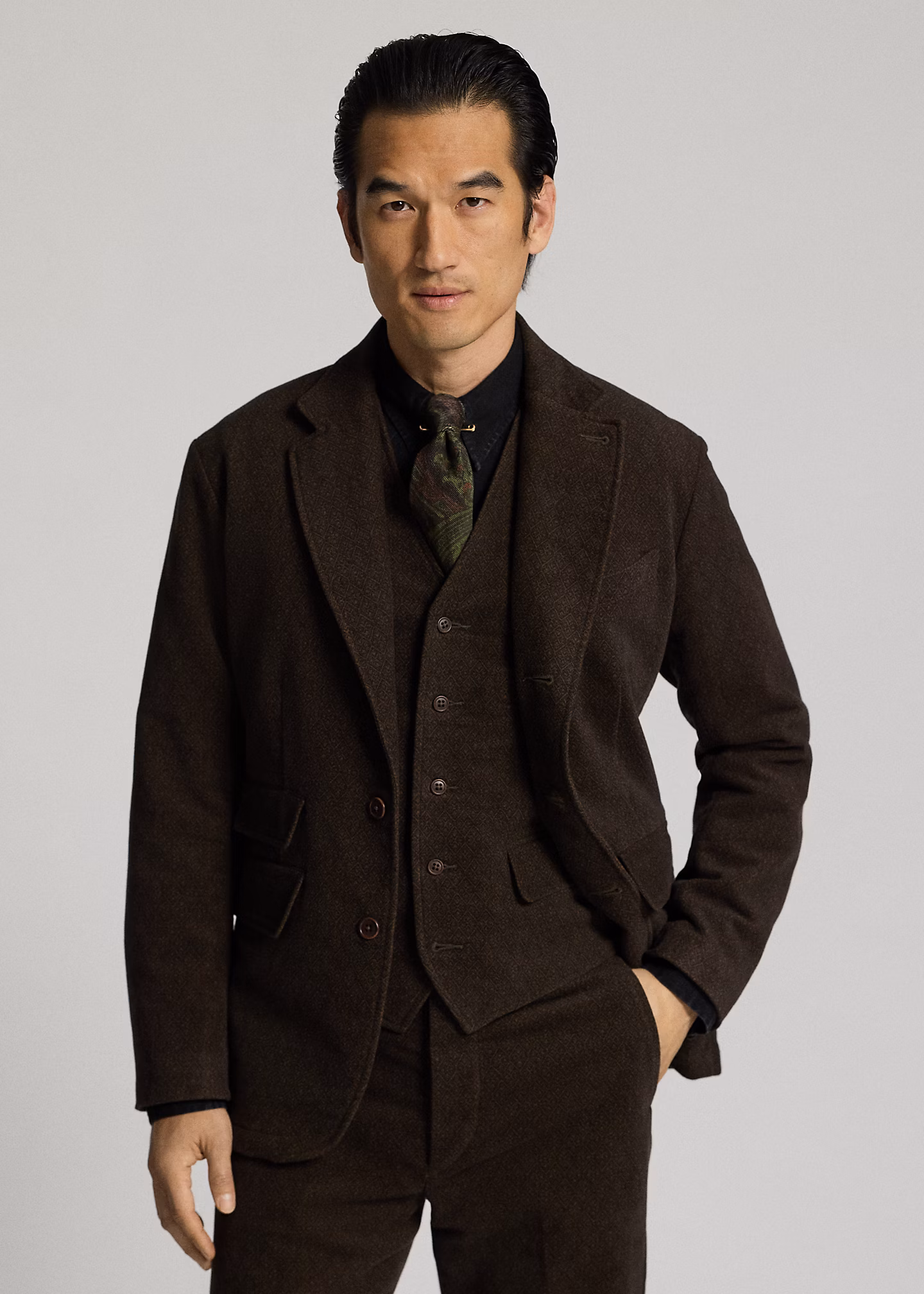 Unstrukturiertes Sakko mit Rautenmuster - RALPH LAUREN OUTLET