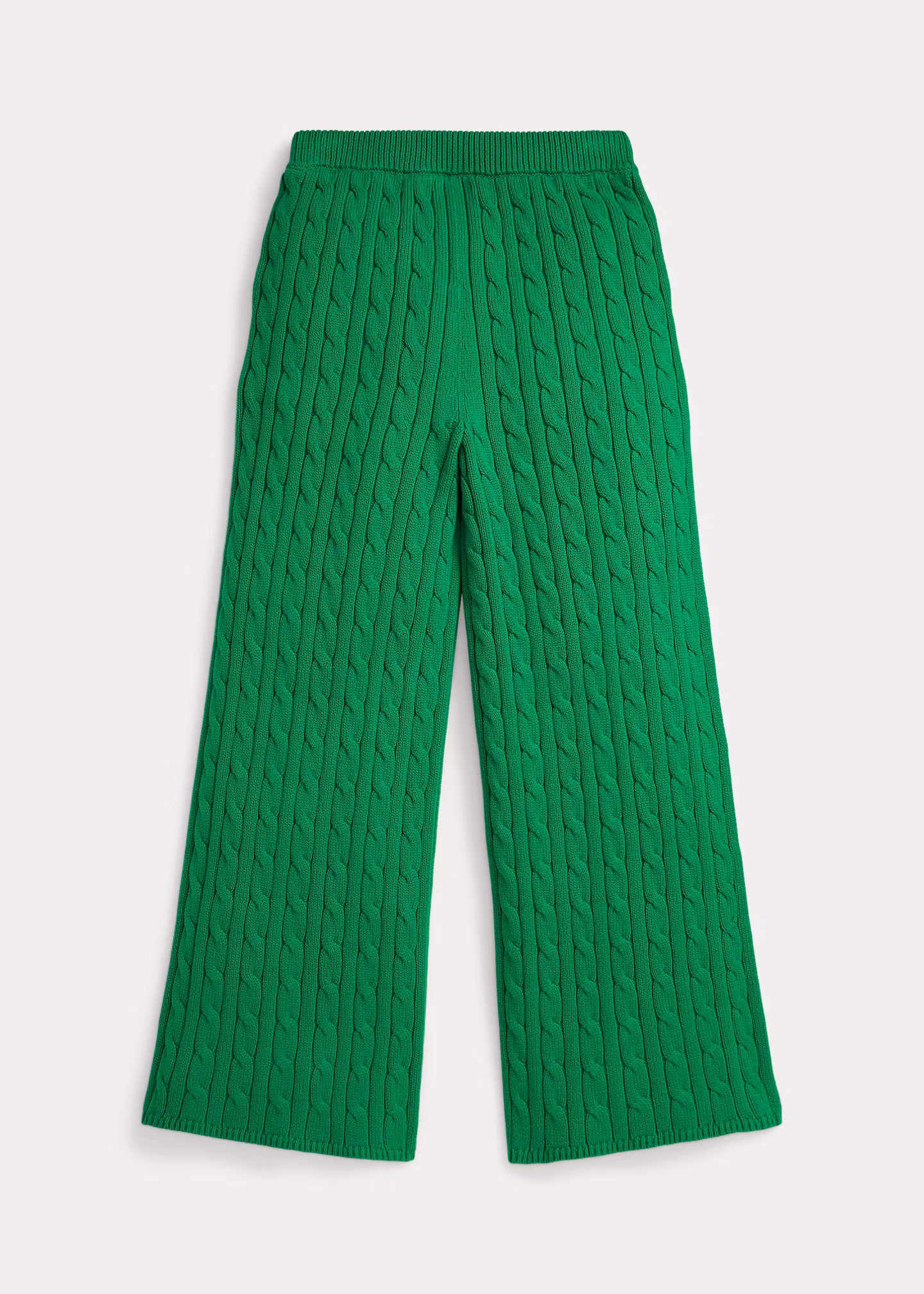 Weite Baumwoll-Strickhose mit Zopfmuster - RALPH LAUREN OUTLET