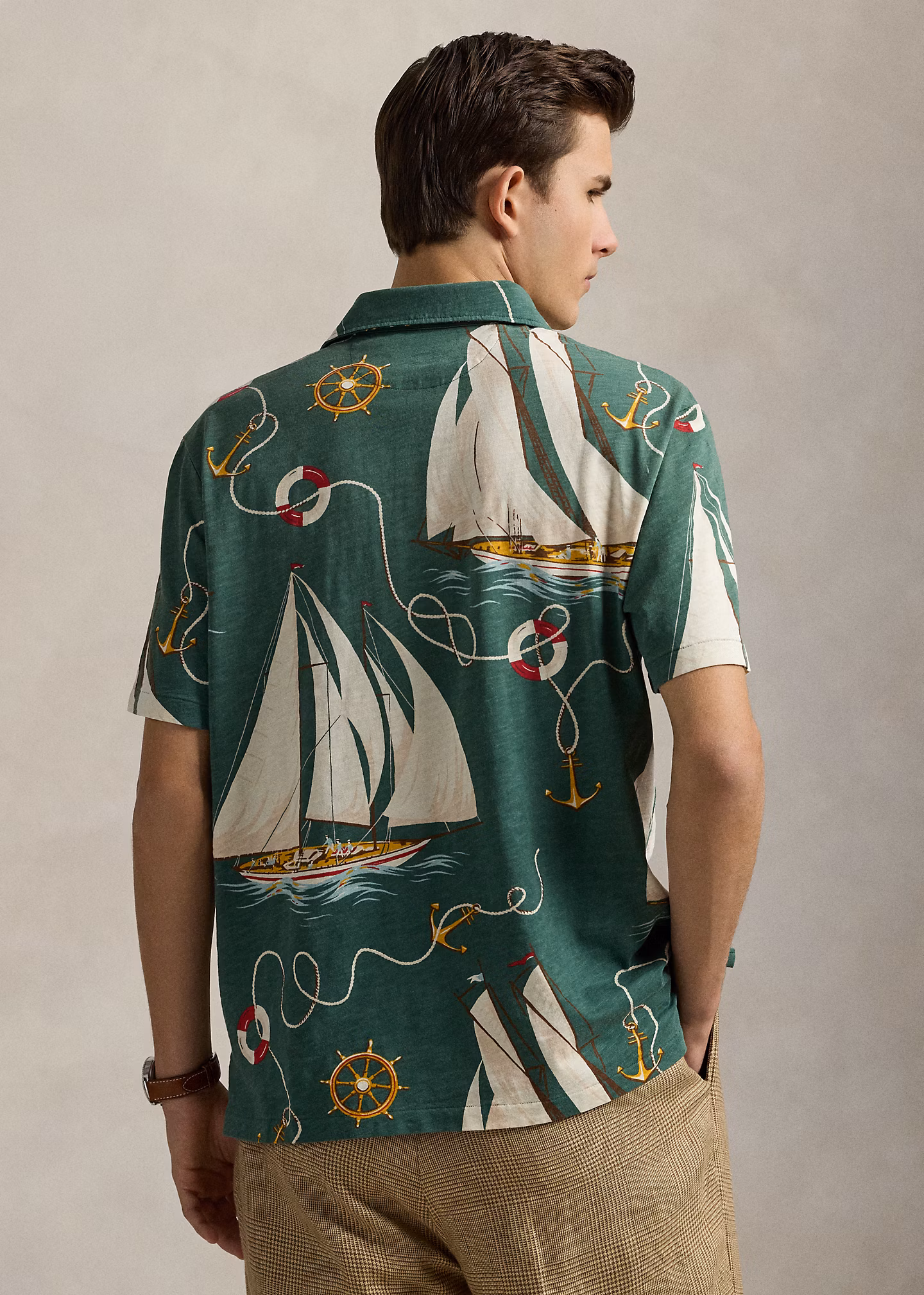 Classic-Fit Poloshirt mit Segelbootmotiv - RALPH LAUREN OUTLET