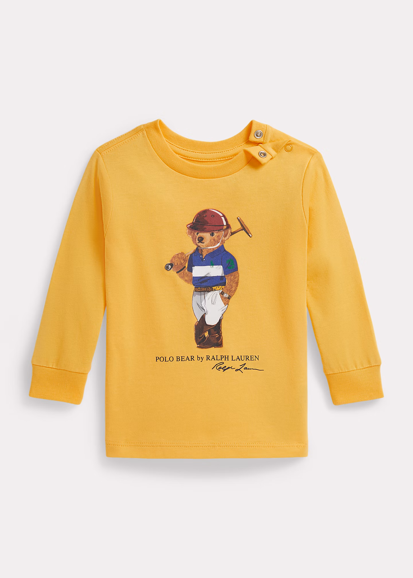 Langarm-T-Shirt mit Polo Bear - RALPH LAUREN OUTLET