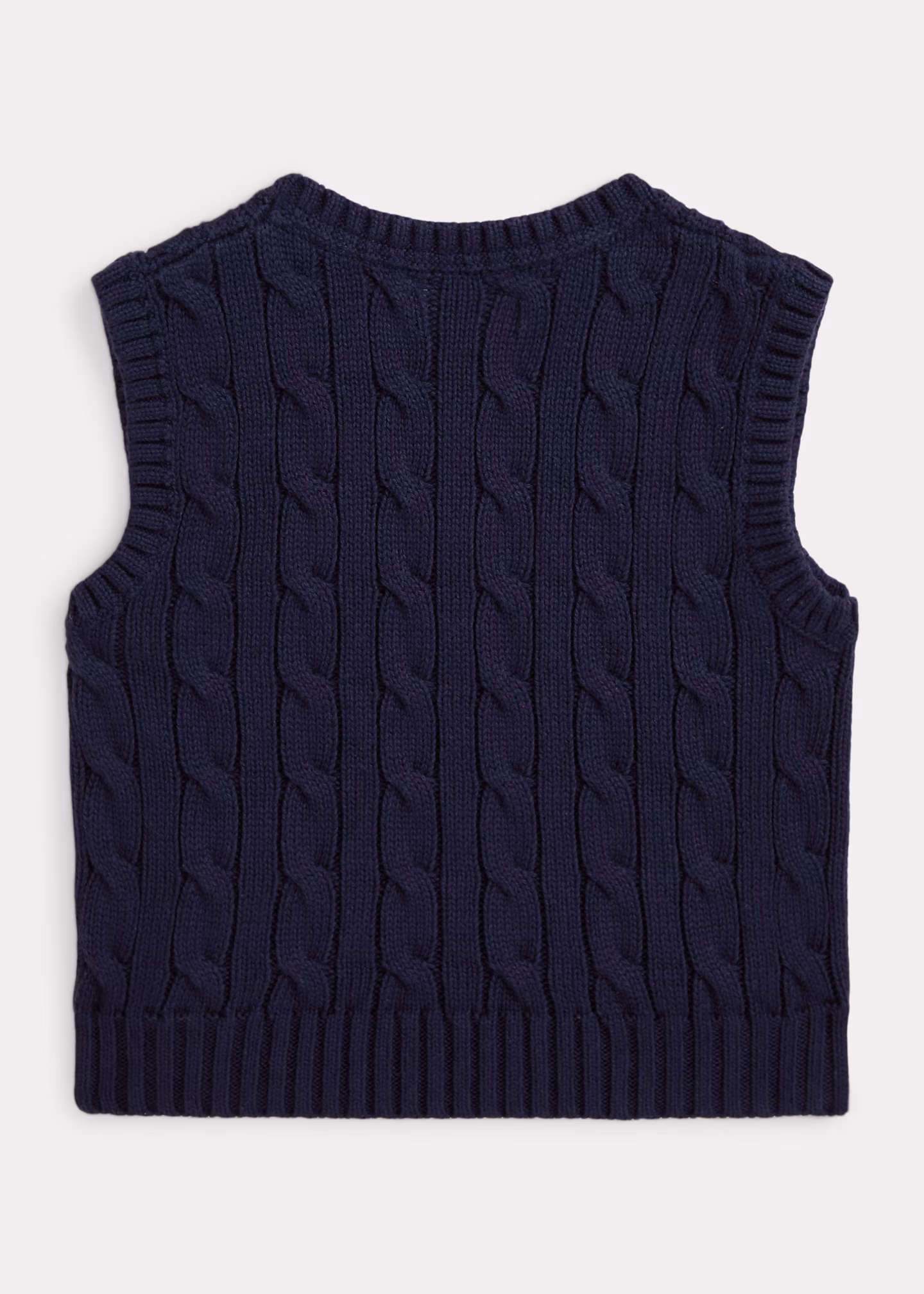 Baumwollpullunder mit Zopfmuster - RALPH LAUREN OUTLET