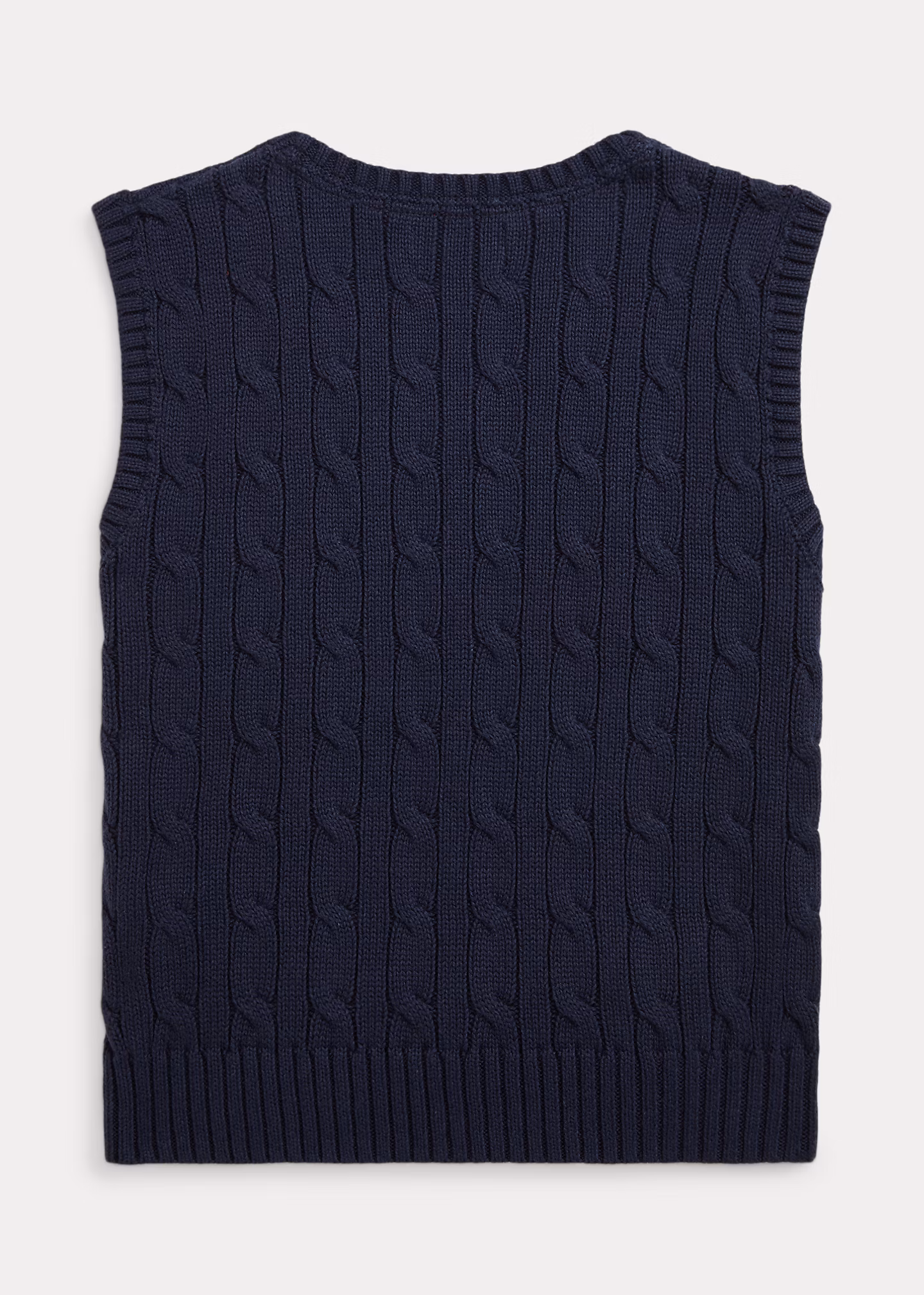 Baumwollpullunder mit Zopfmuster - RALPH LAUREN OUTLET