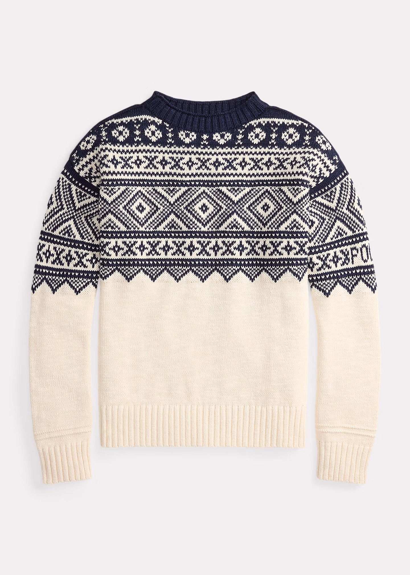 Gemusterter Baumwoll-Kaschmir-Pullover - RALPH LAUREN OUTLET