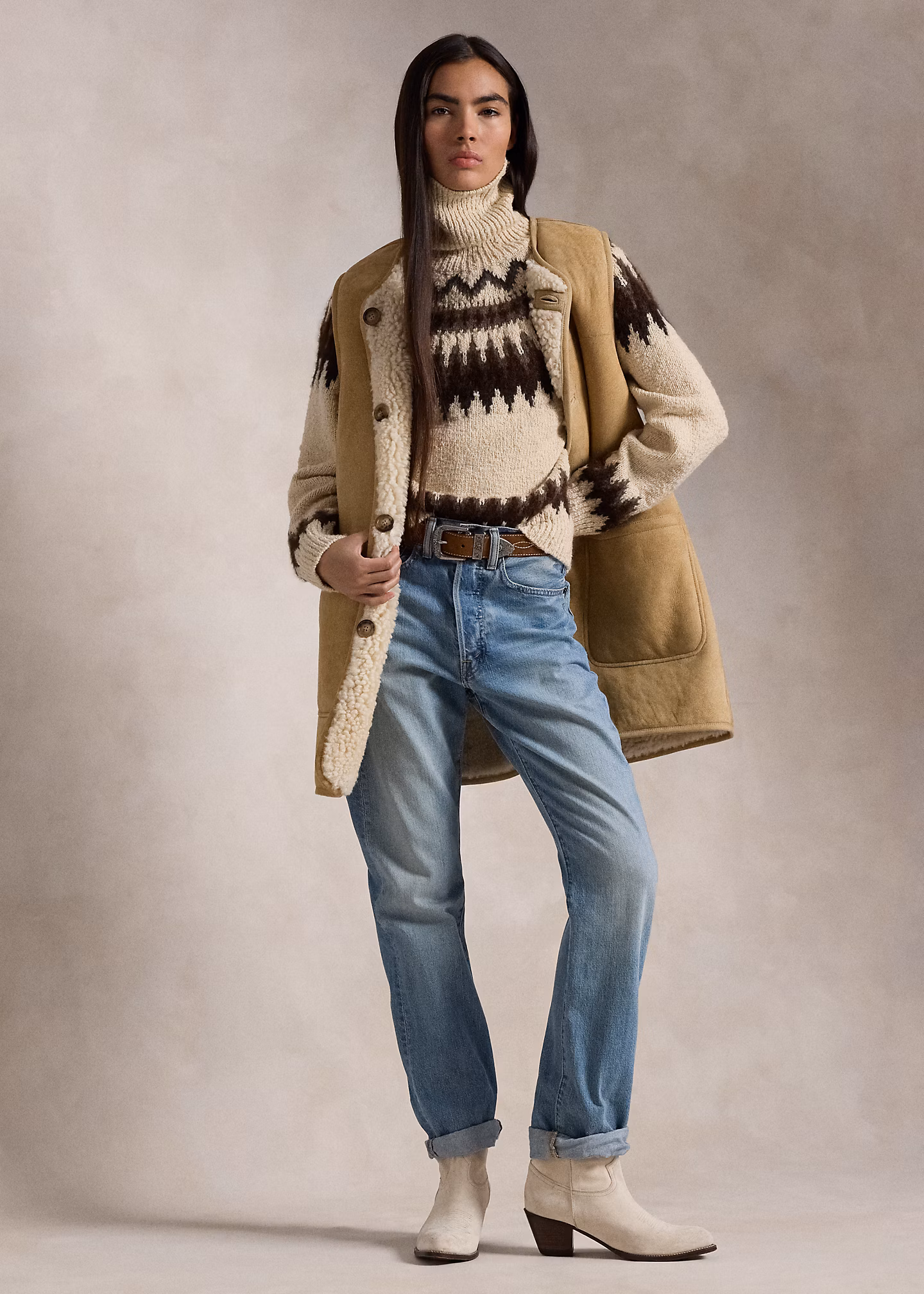 Fair-Isle-Rollkragenpullover mit Wolle - RALPH LAUREN OUTLET