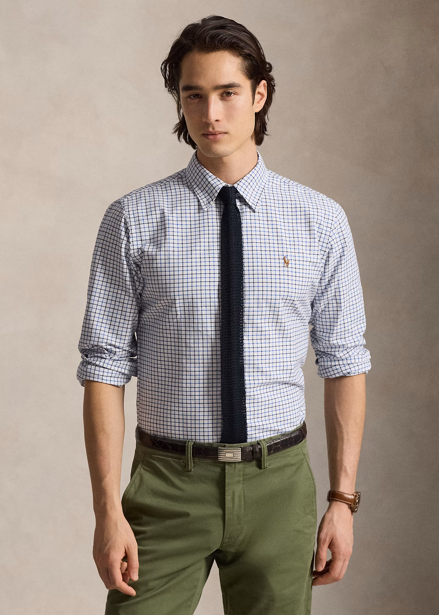 Custom-Fit Tattersall-Oxfordhemd - RALPH LAUREN OUTLET