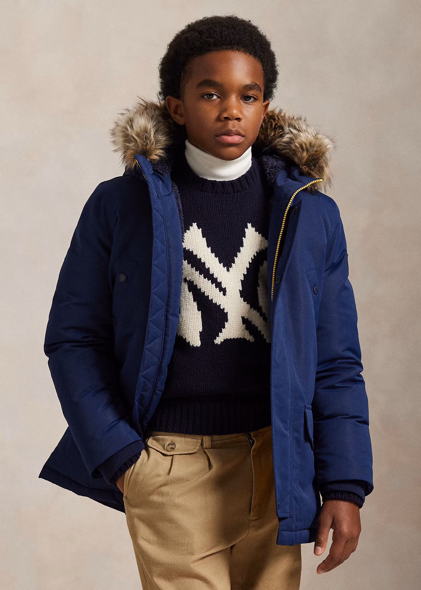 Daunenparka mit Kunstpelzbesatz - RALPH LAUREN OUTLET