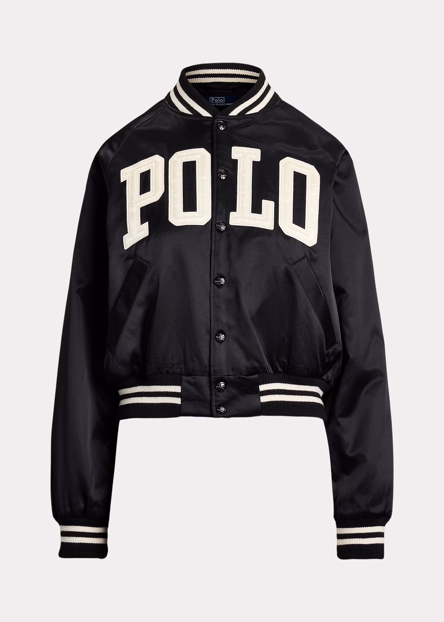 Bomberjacke aus Satin mit Logo - RALPH LAUREN OUTLET