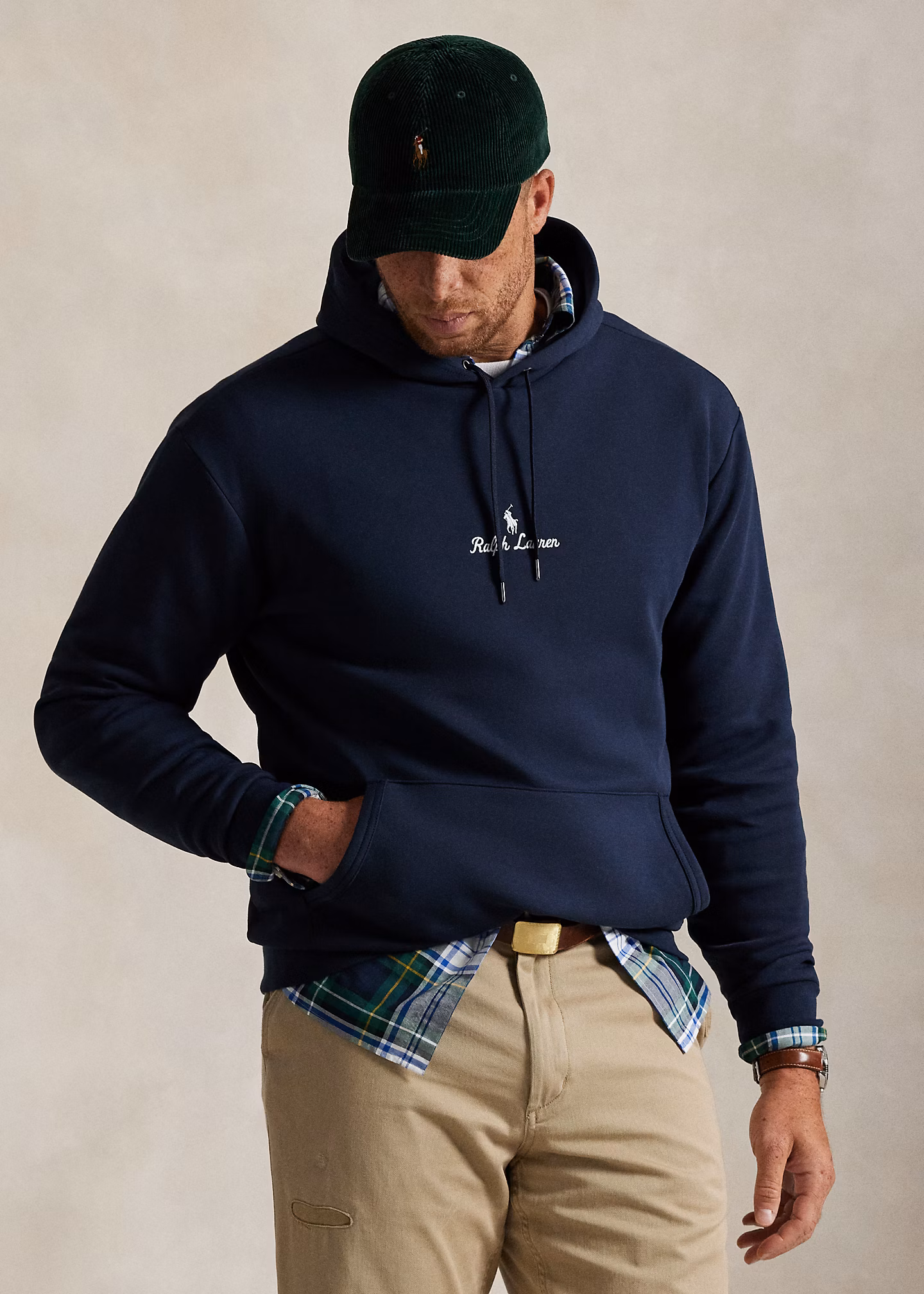 Doppellagiger Kapuzenpullover mit Logo - RALPH LAUREN OUTLET