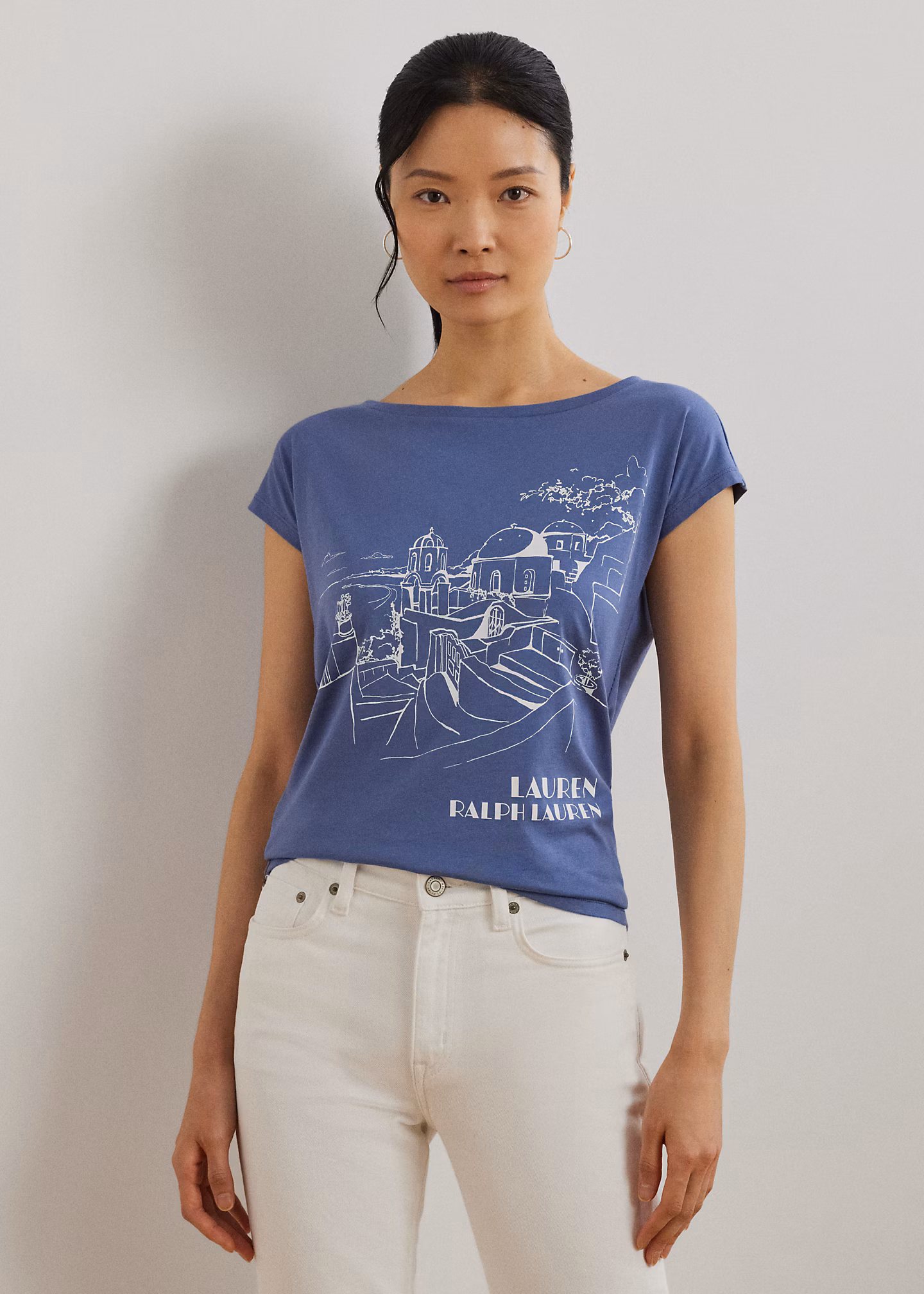 Grafik-T-Shirt aus Jersey - RALPH LAUREN OUTLET