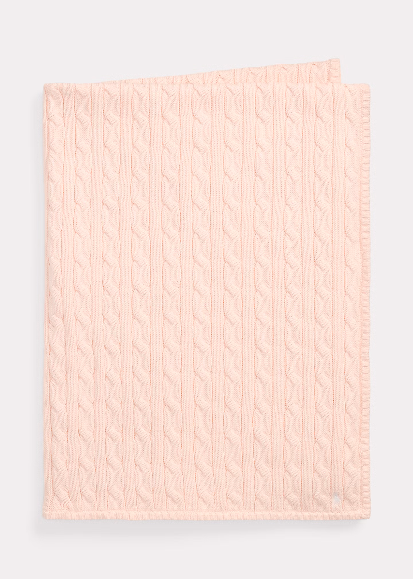 Baumwoll-Babydecke mit Zopfmuster - RALPH LAUREN OUTLET