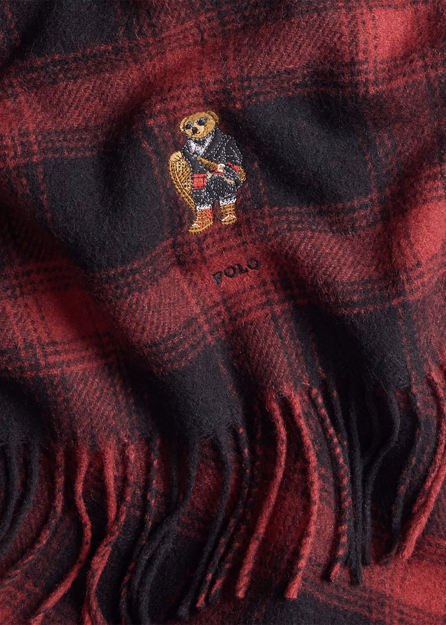 Wollmütze und Schal mit Polo Bear - RALPH LAUREN OUTLET