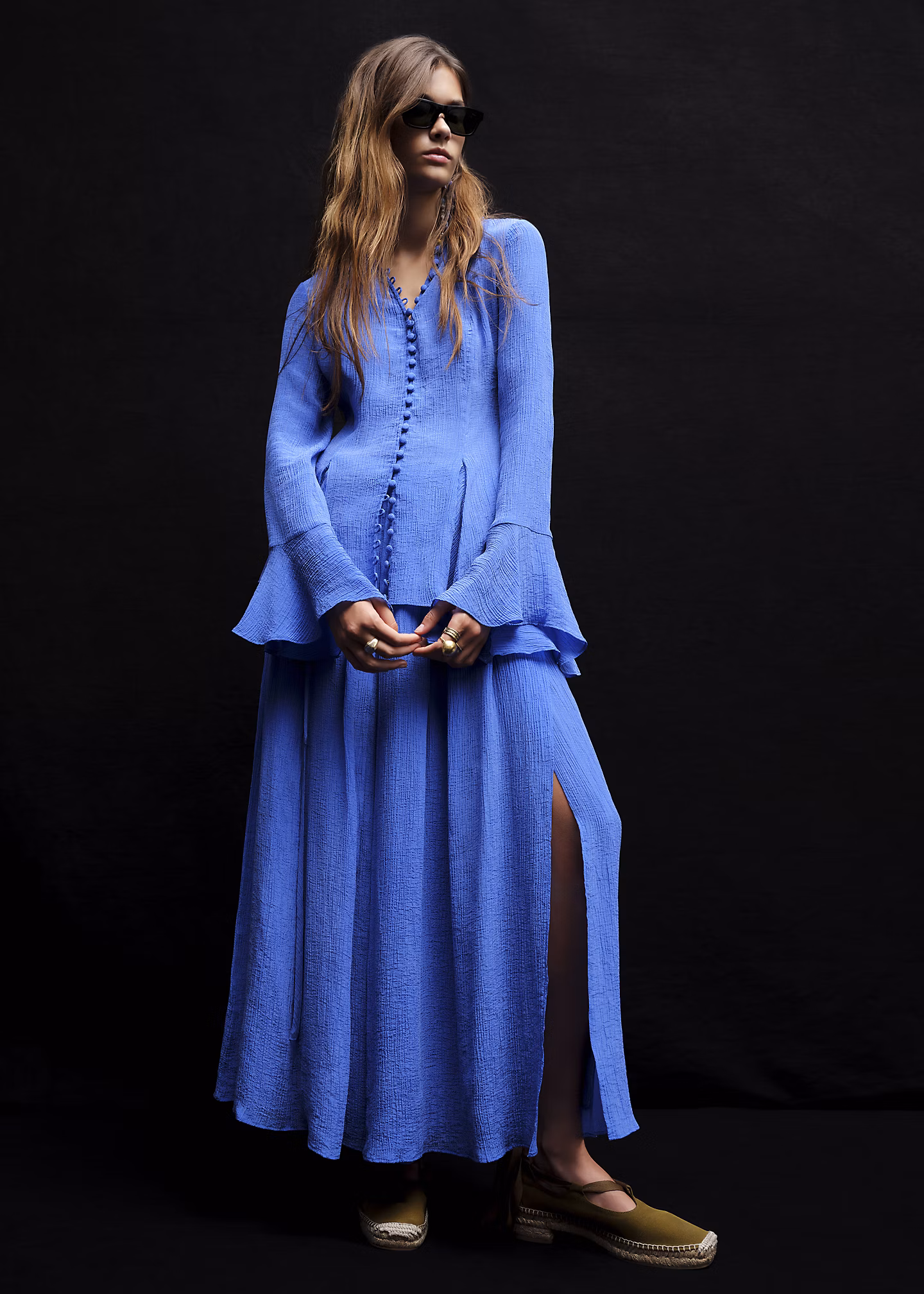 A-Linien-Wickelrock in Knitteroptik - RALPH LAUREN OUTLET