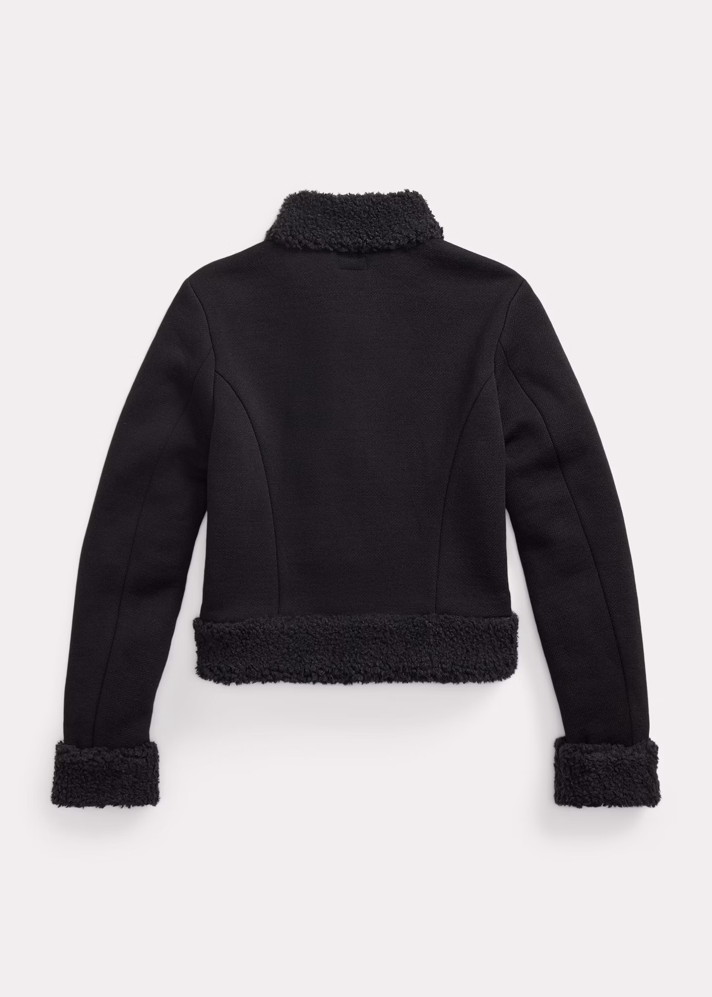 Strickwolljacke mit Kunstlammfellbesatz - RALPH LAUREN OUTLET