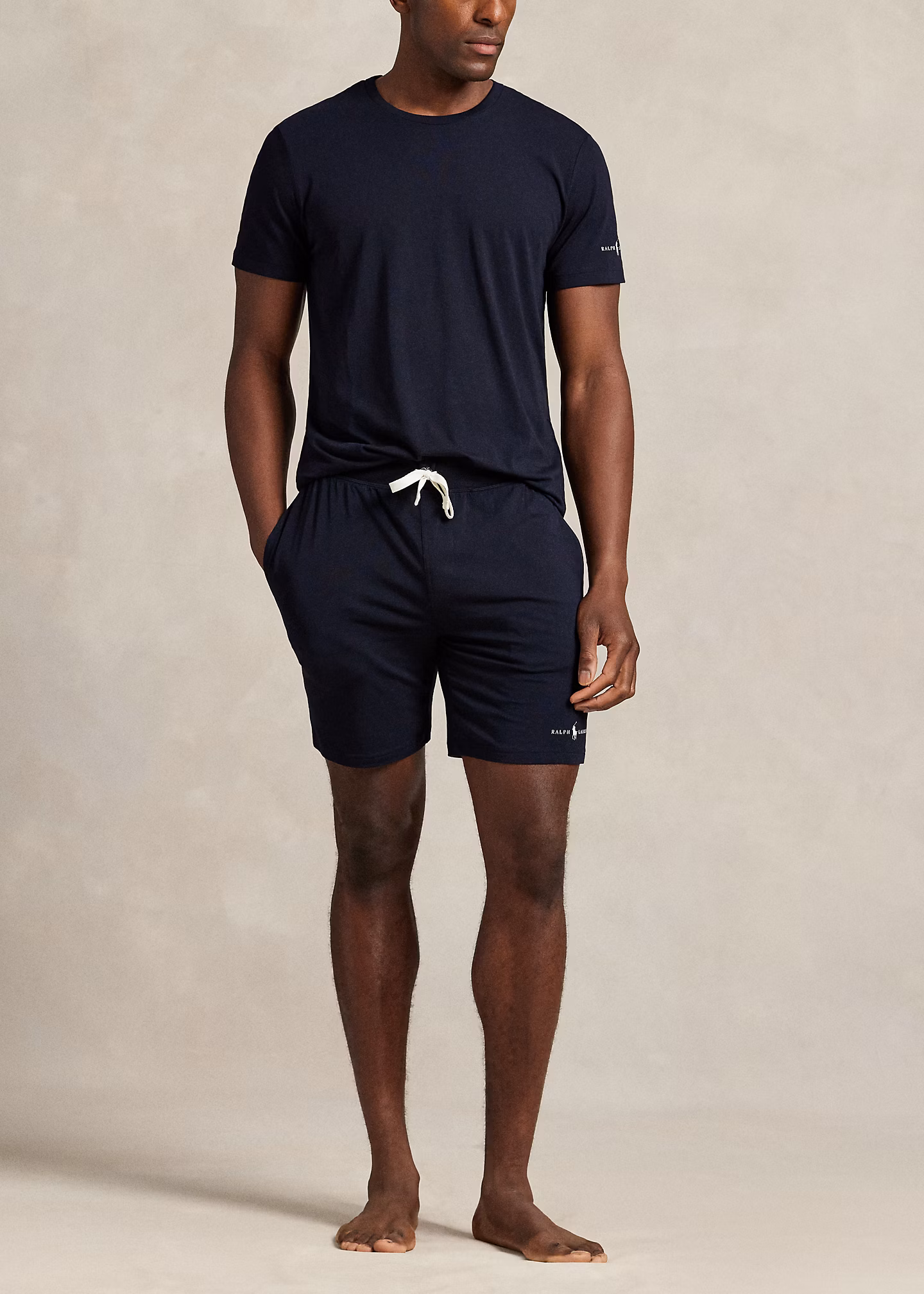 Jersey-Schlafshorts mit Logo - RALPH LAUREN OUTLET