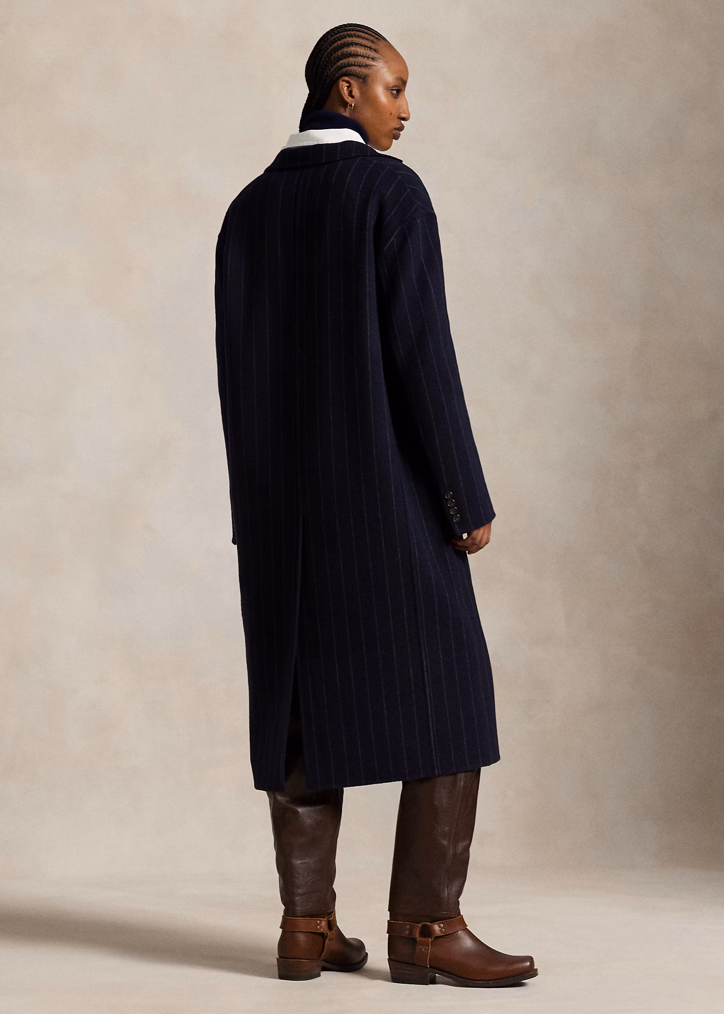 Wollmantel mit Nadelstreifen - RALPH LAUREN OUTLET