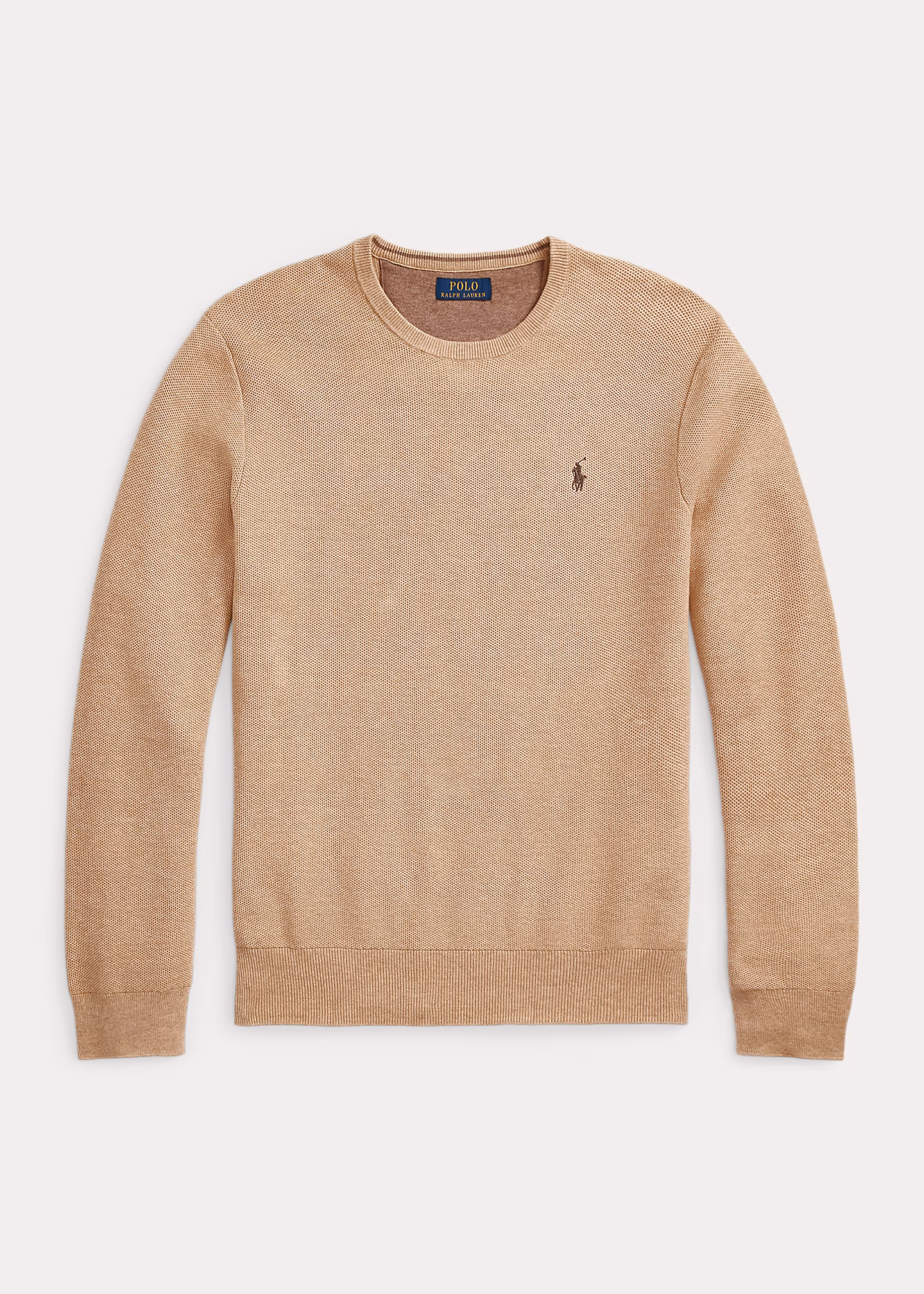 Rundhalspullover aus Baumwollpiqué - RALPH LAUREN OUTLET