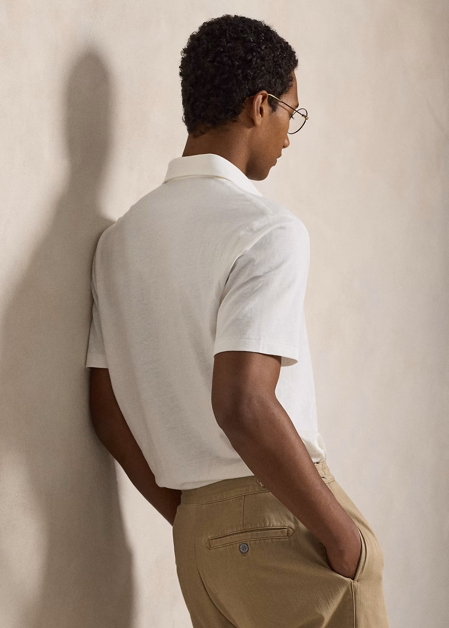 Classic-Fit Piqué-Poloshirt mit Leinen - RALPH LAUREN OUTLET