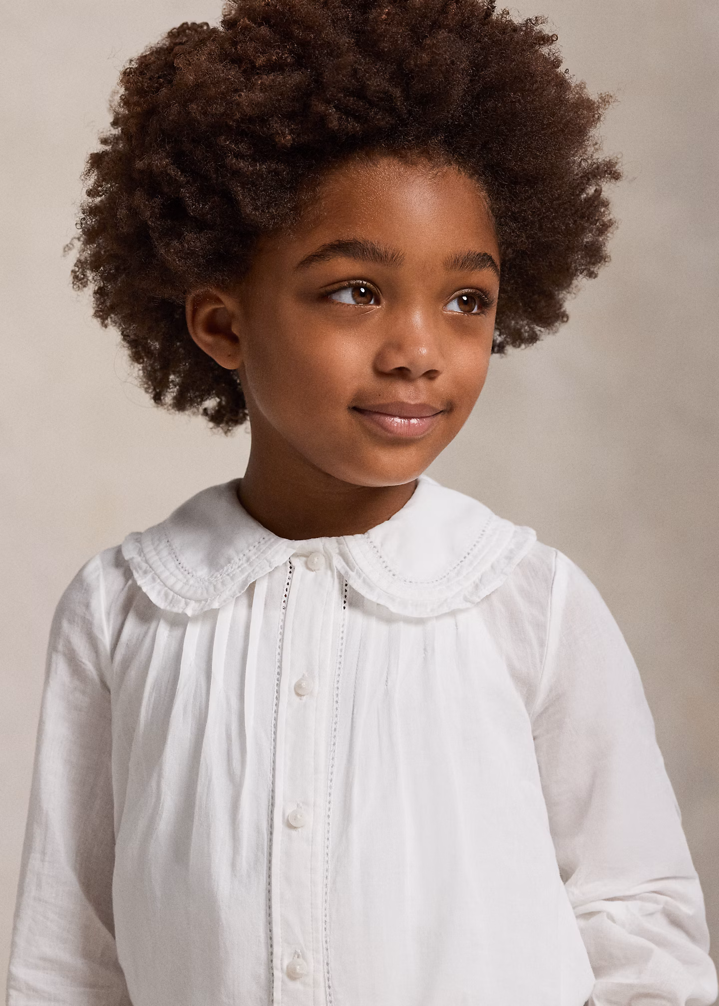 Baumwollvoile-Oberteil mit Rüschen - RALPH LAUREN OUTLET