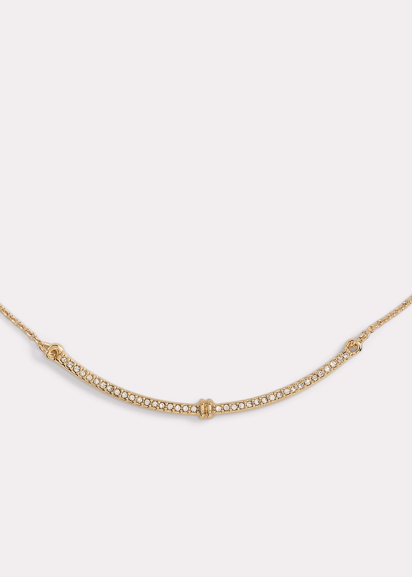 Vergoldete Halskette mit Balken und Pavé - RALPH LAUREN OUTLET