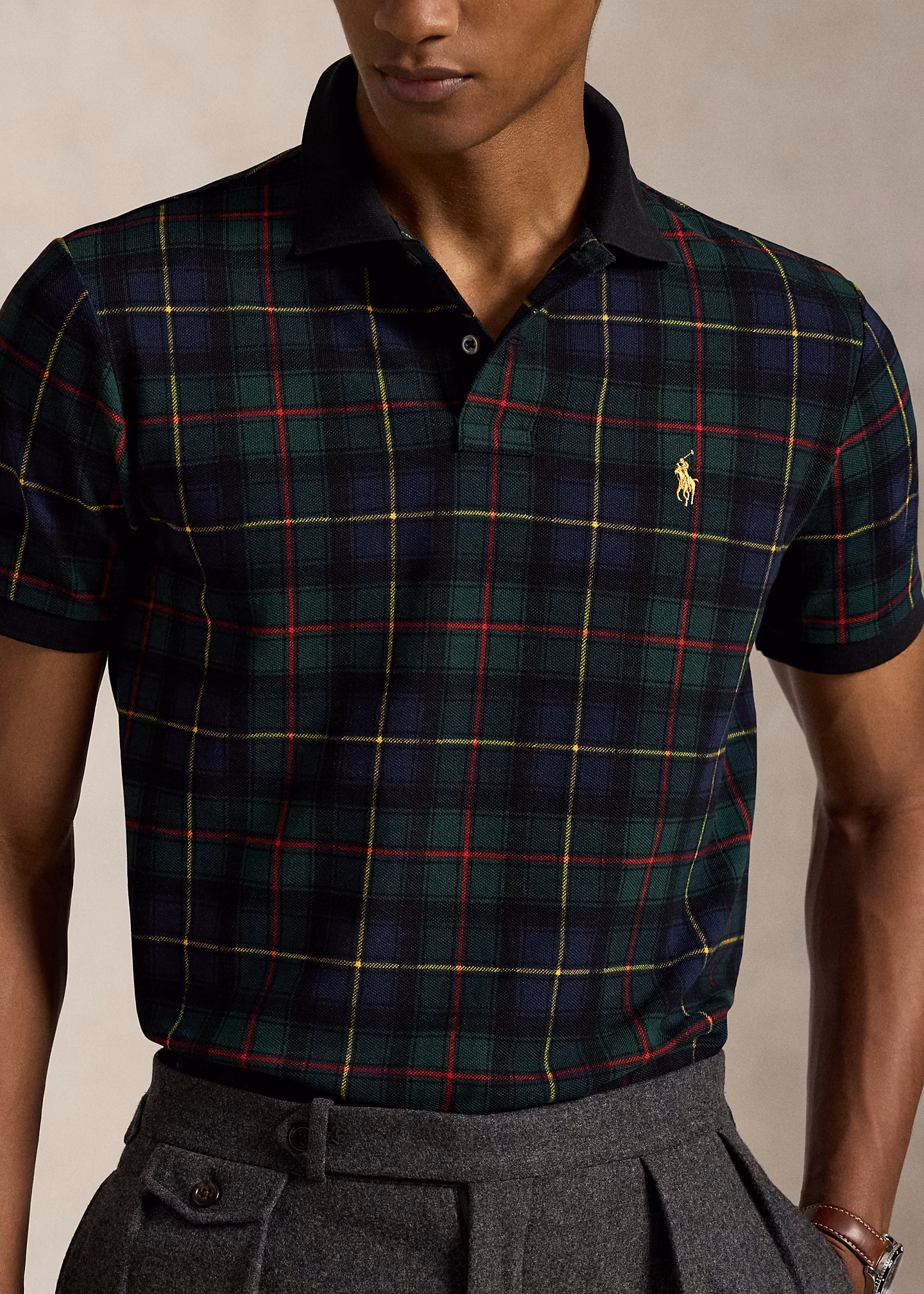 Das Poloshirt mit Polo-Tartanmuster - RALPH LAUREN OUTLET