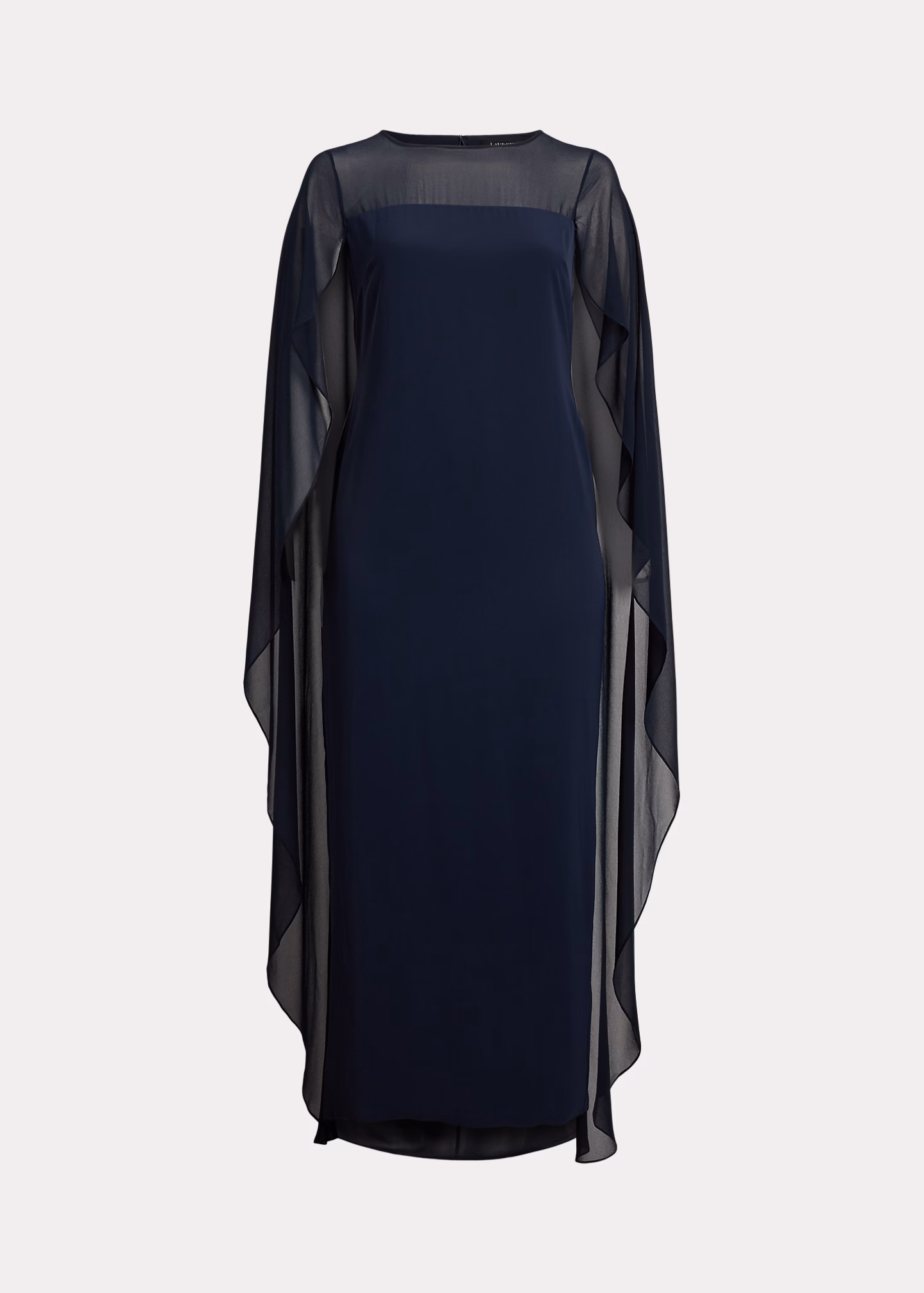 Georgette-Abendkleid mit Cape - RALPH LAUREN OUTLET
