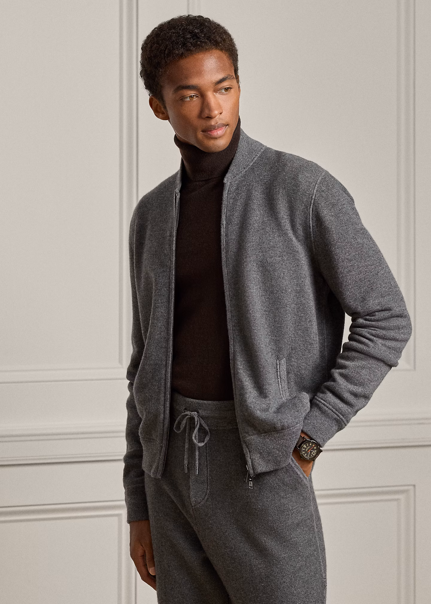 Kaschmir-Strickjacke mit Reißverschluss - RALPH LAUREN OUTLET