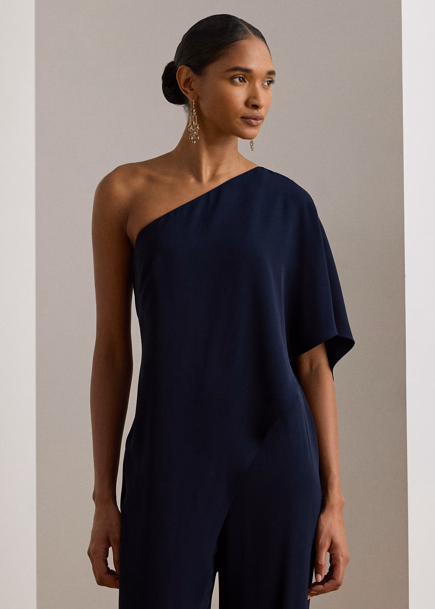 Einschultriger Jumpsuit mit Cape - RALPH LAUREN OUTLET