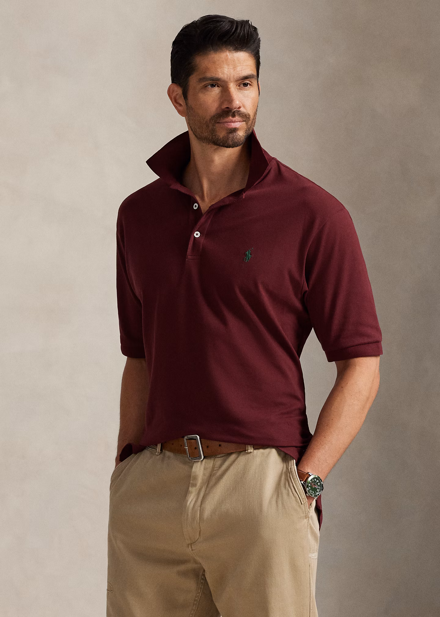 Poloshirt aus Stretchpiqué - RALPH LAUREN OUTLET