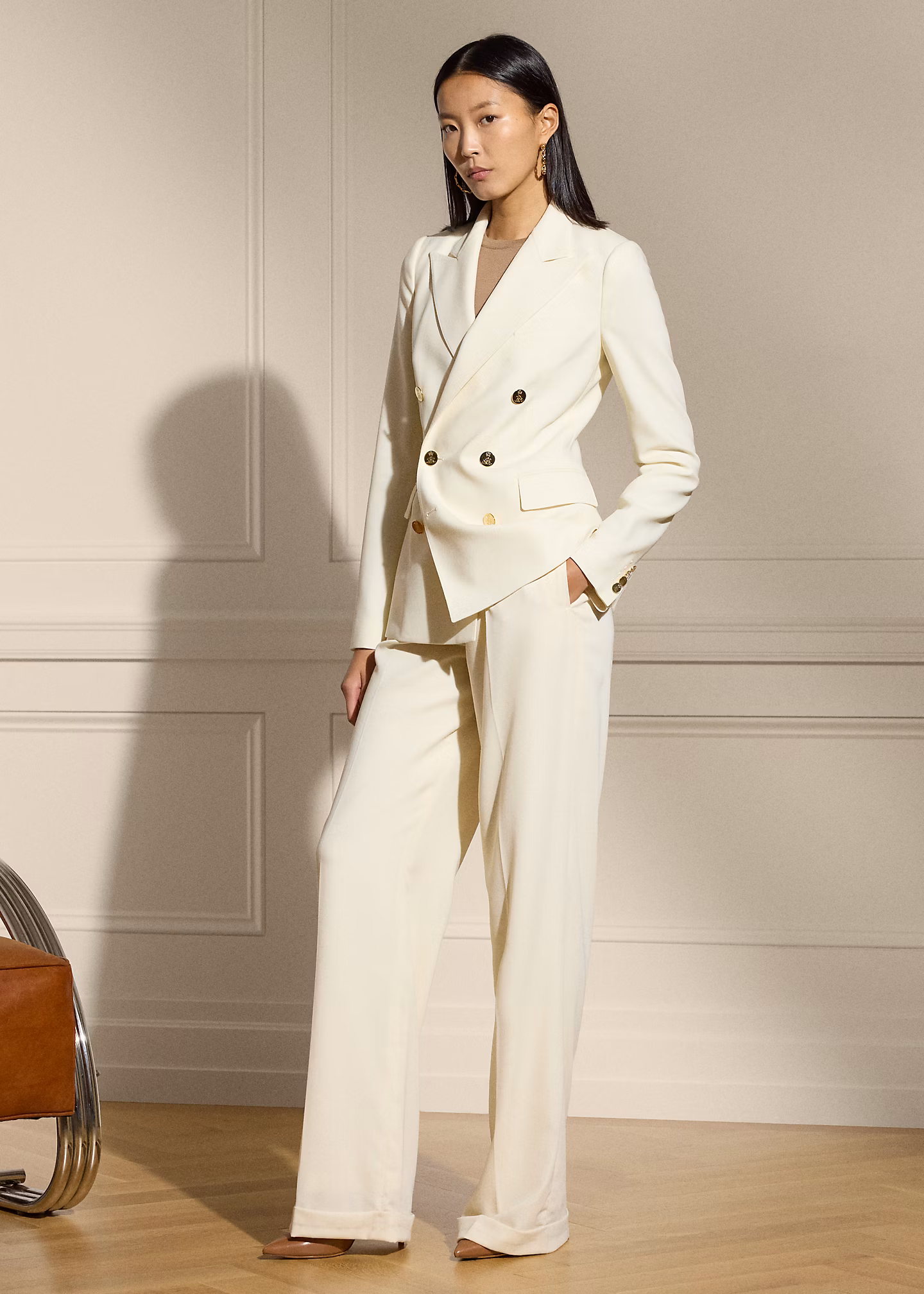 Hose Stamford aus Wollkrepp - RALPH LAUREN OUTLET