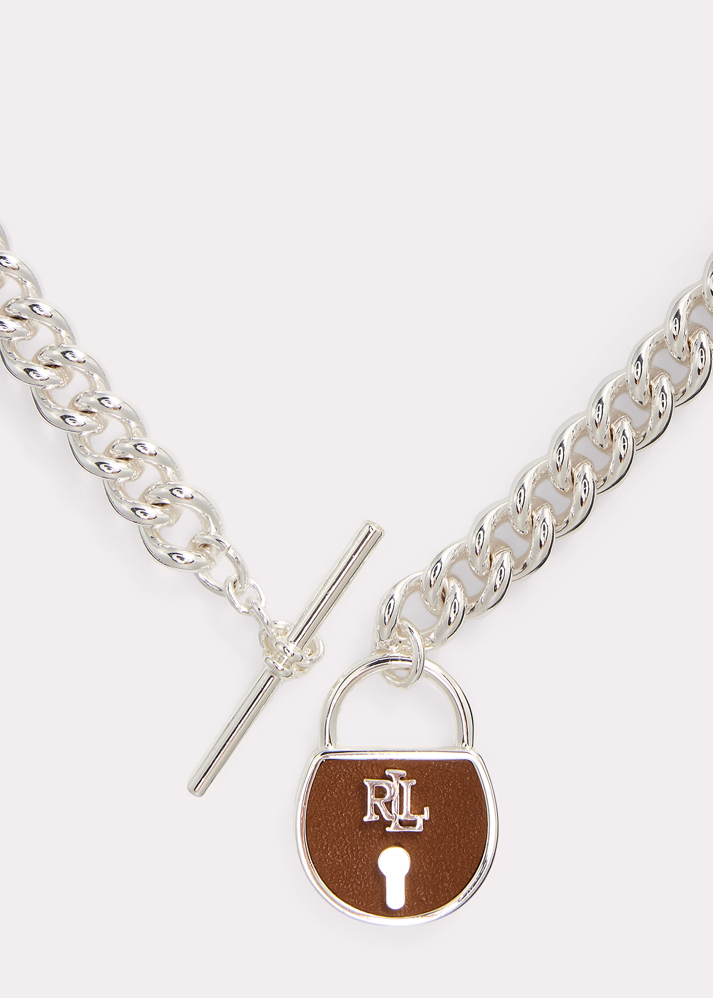 Versilberte Halskette mit Anhänger - RALPH LAUREN OUTLET