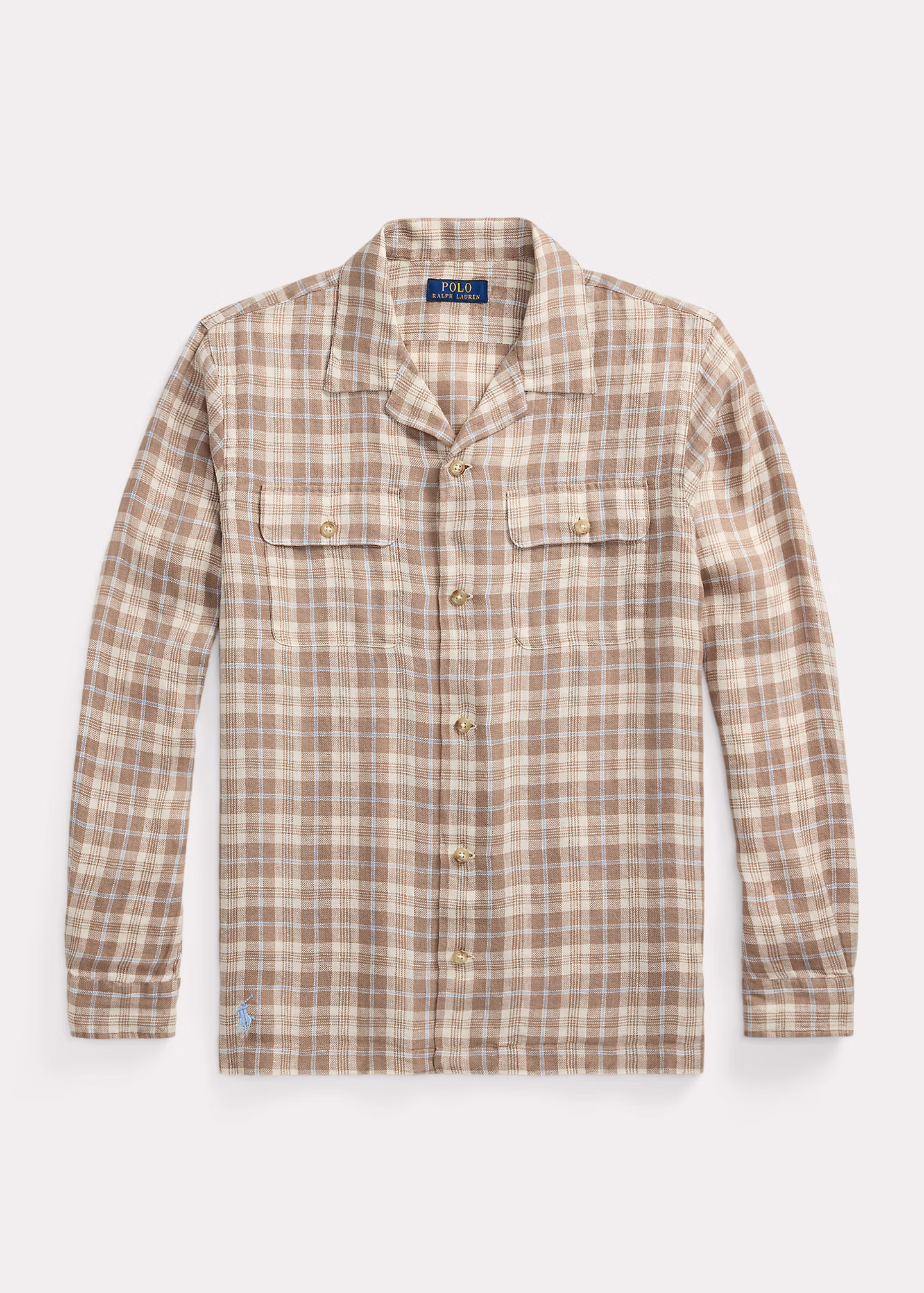 Kariertes Classic-Fit Leinen-Kurzarmhemd - RALPH LAUREN OUTLET